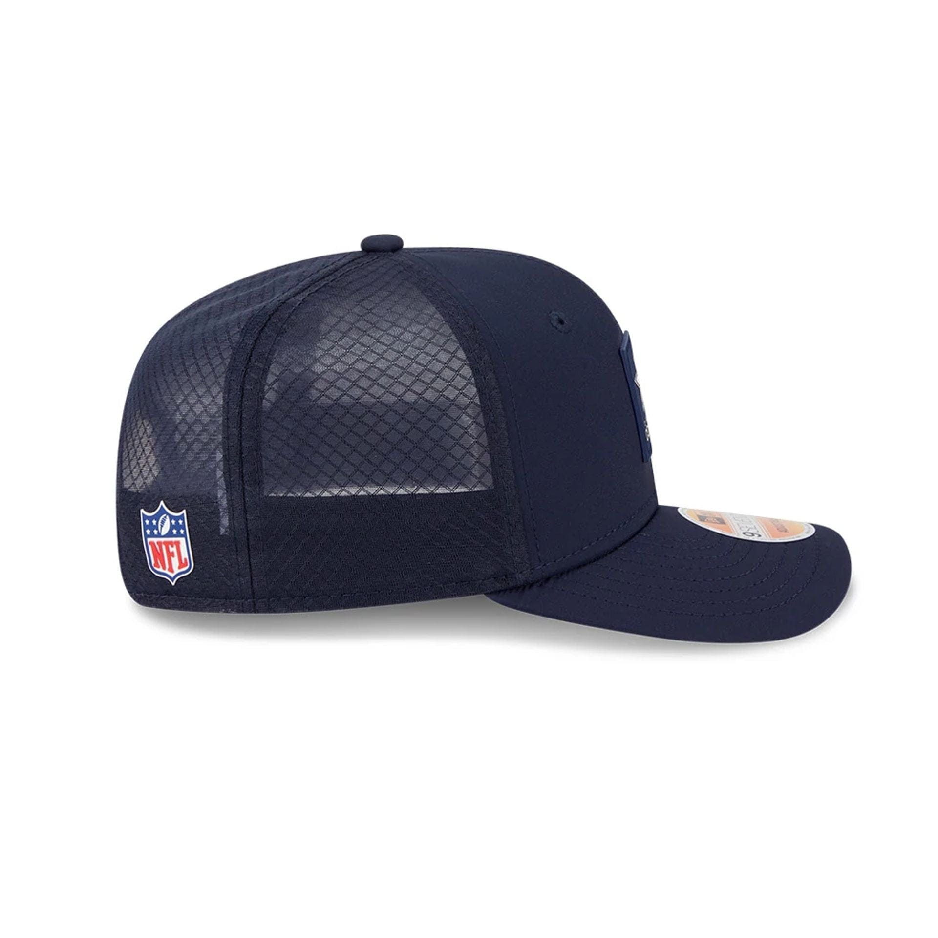 Dallas Cowboys NFL Sideline 2025 Dark Blue 9SEVENTY Trucker Stretch Snap Adjustable Cap