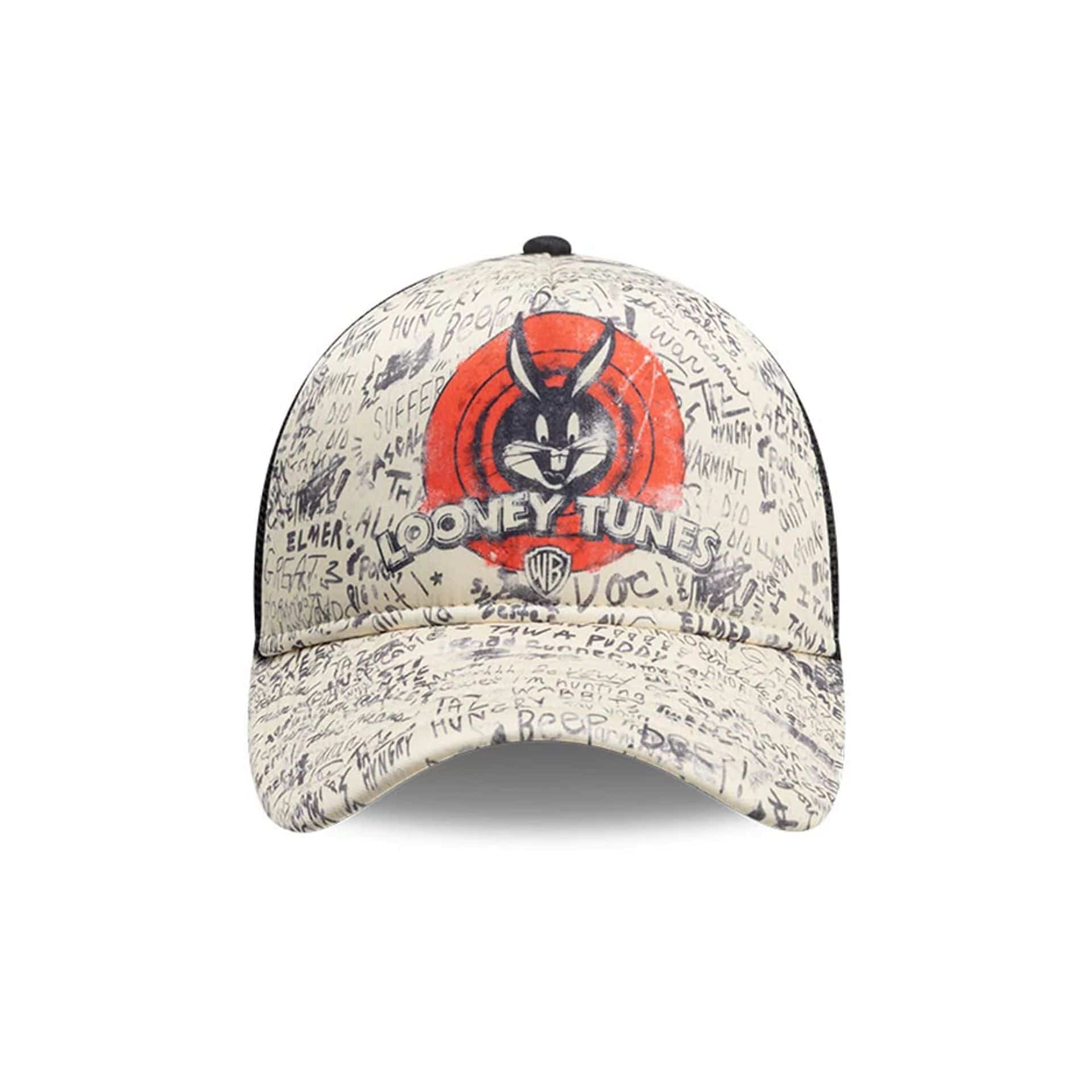 Bugs Bunny Looney Tunes Cream 9FORTY A-Frame Trucker Adjustable Cap