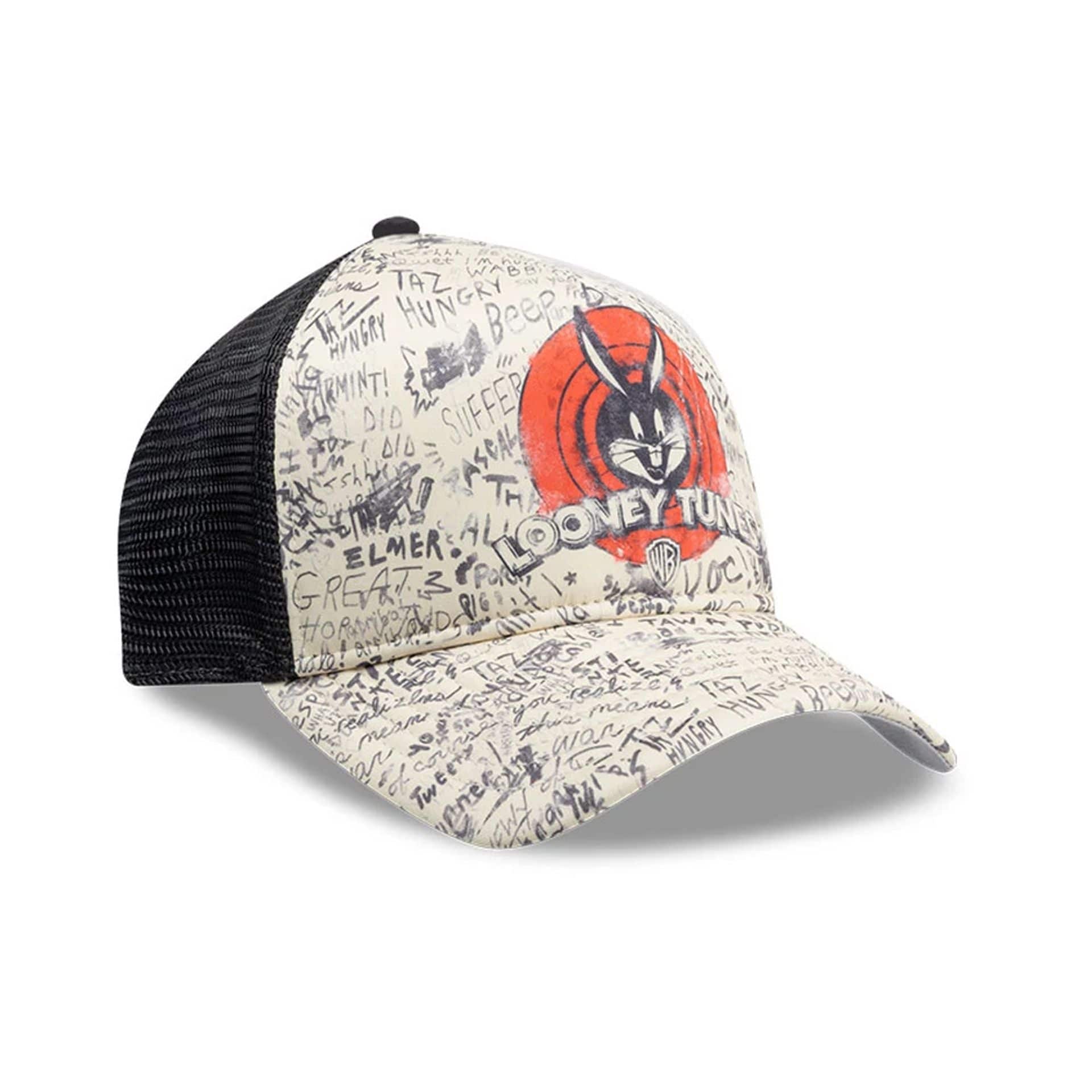 Bugs Bunny Looney Tunes Cream 9FORTY A-Frame Trucker Adjustable Cap
