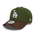LA Dodgers MLB Suede Visor Dark Green 9FORTY E-Frame Adjustable Cap