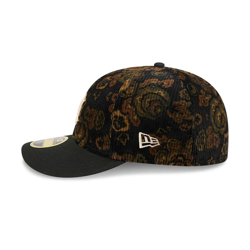Detroit Tigers Three Looms x MLB Floral Cord Black Low Profile 59FIFTY Fitted Cap