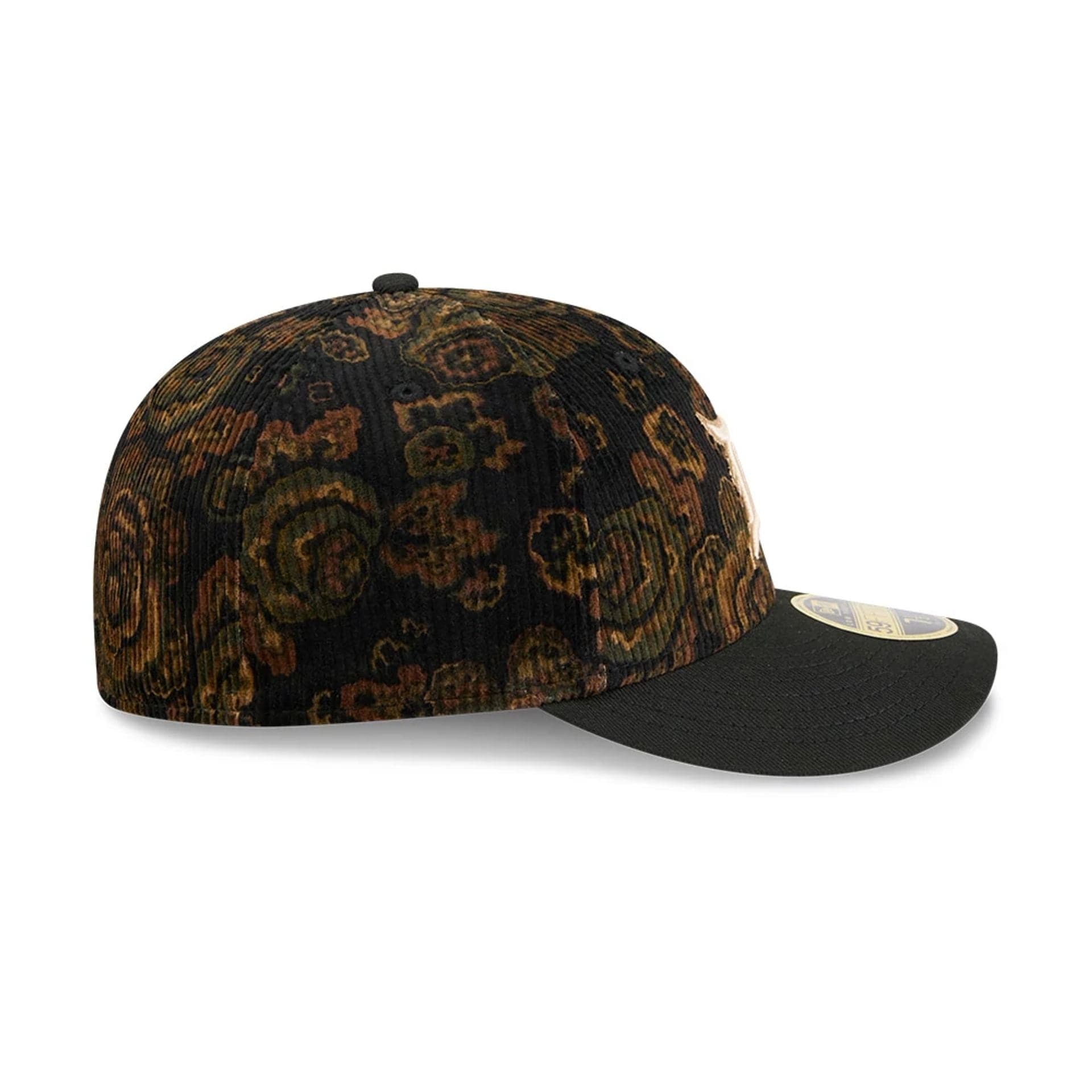 Detroit Tigers Three Looms x MLB Floral Cord Black Low Profile 59FIFTY Fitted Cap