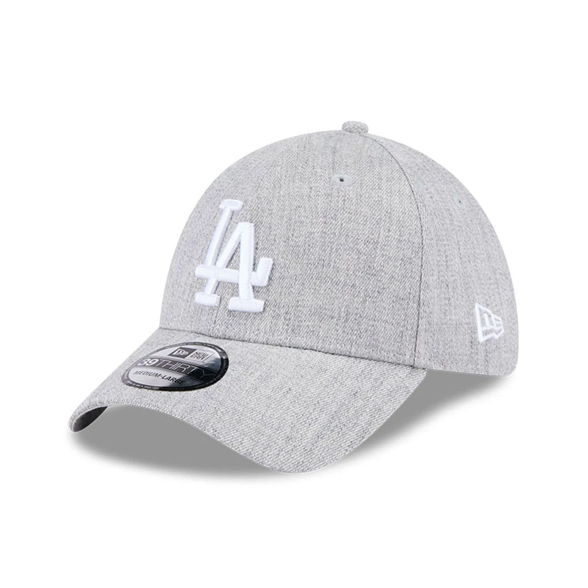 LA Dodgers MLB Heather Grey 39THIRTY Stretch Fit Cap