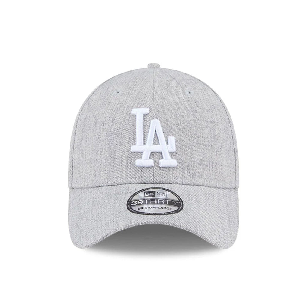 LA Dodgers MLB Heather Grey 39THIRTY Stretch Fit Cap
