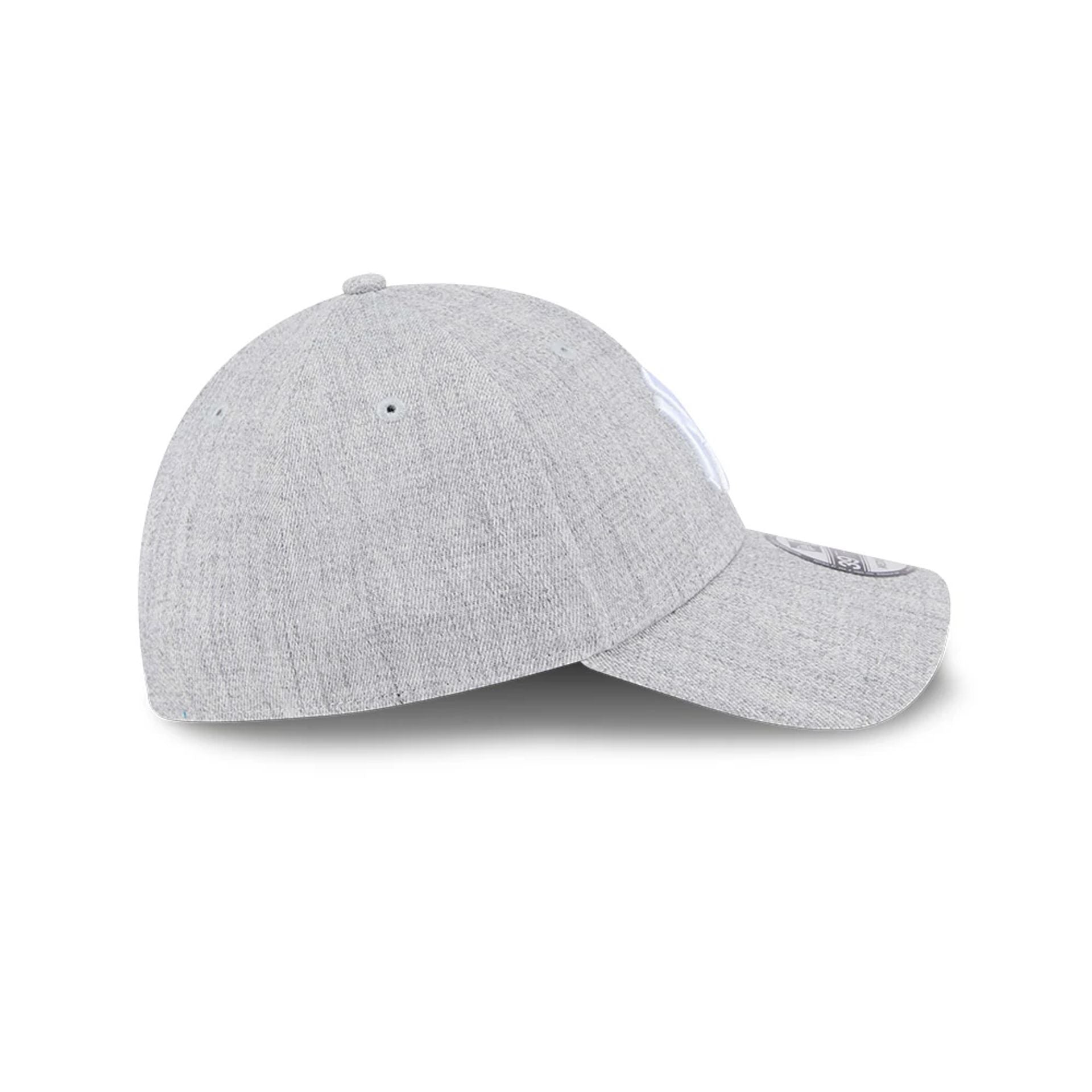 New York Yankees MLB Heather Grey 39THIRTY Stretch Fit Cap