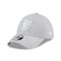 Las Vegas Raiders NFL Heather Grey 39THIRTY Stretch Fit Cap
