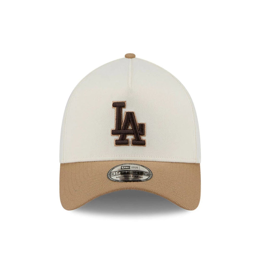 LA Dodgers MLB Sandy Bay White 39THIRTY A-Frame Stretch Fit Cap