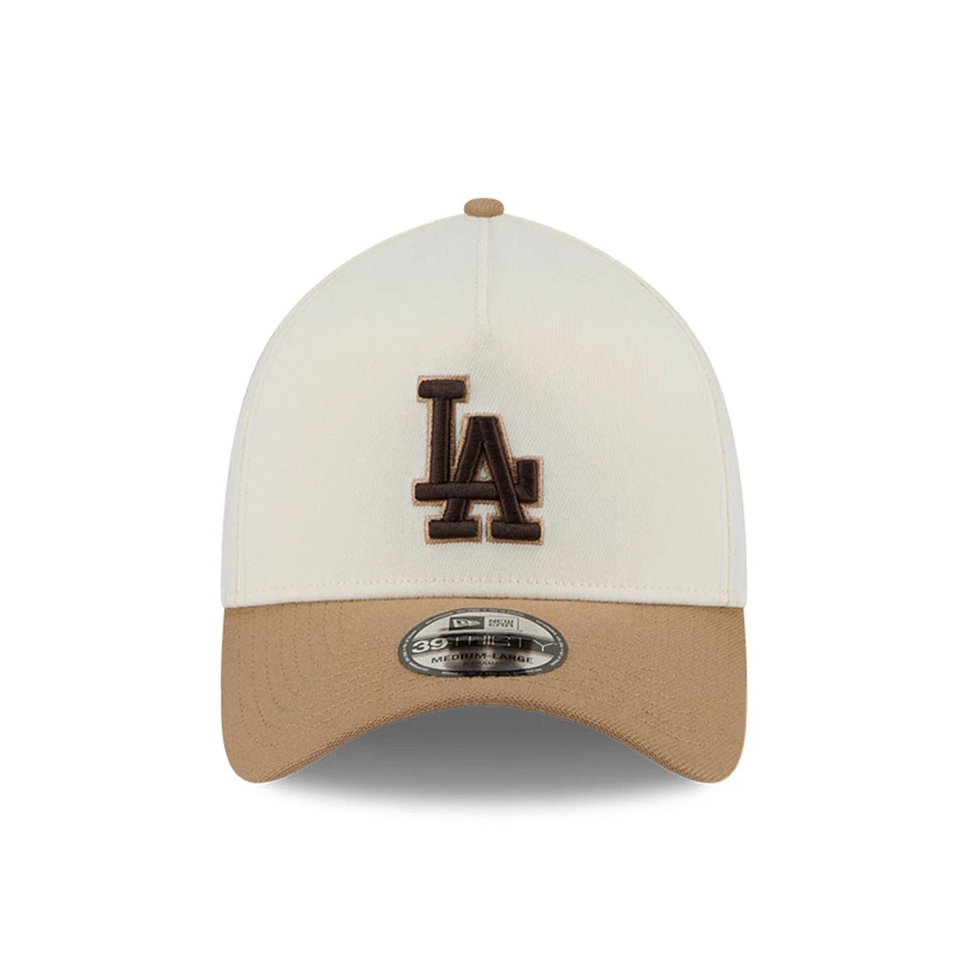 LA Dodgers MLB Sandy Bay White 39THIRTY A-Frame Stretch Fit Cap