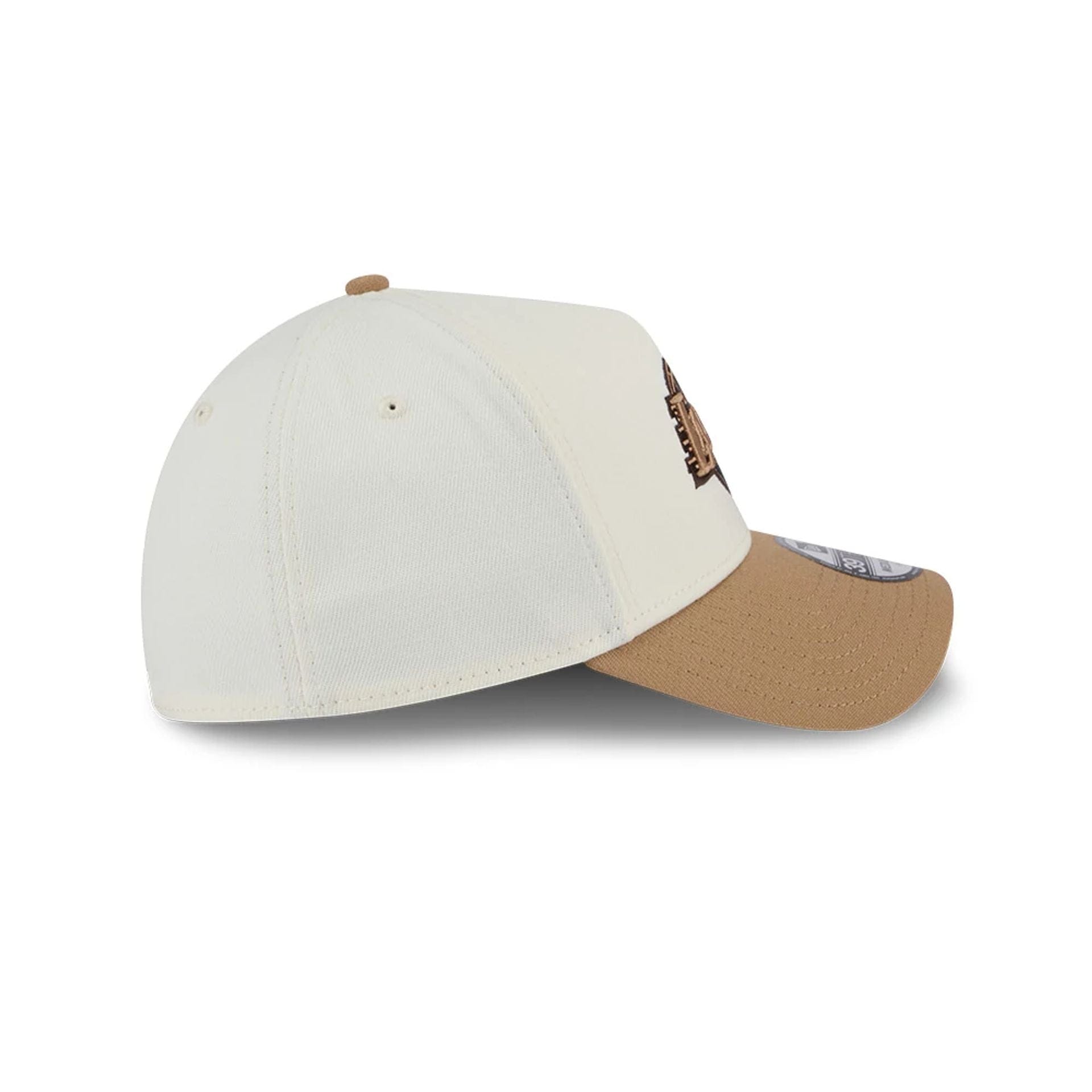 LA Lakers NBA Sandy Bay White 39THIRTY A-Frame Stretch Fit Cap