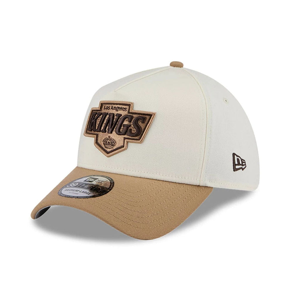 LA Kings NHL Sandy Bay White 39THIRTY A-Frame Stretch Fit Cap
