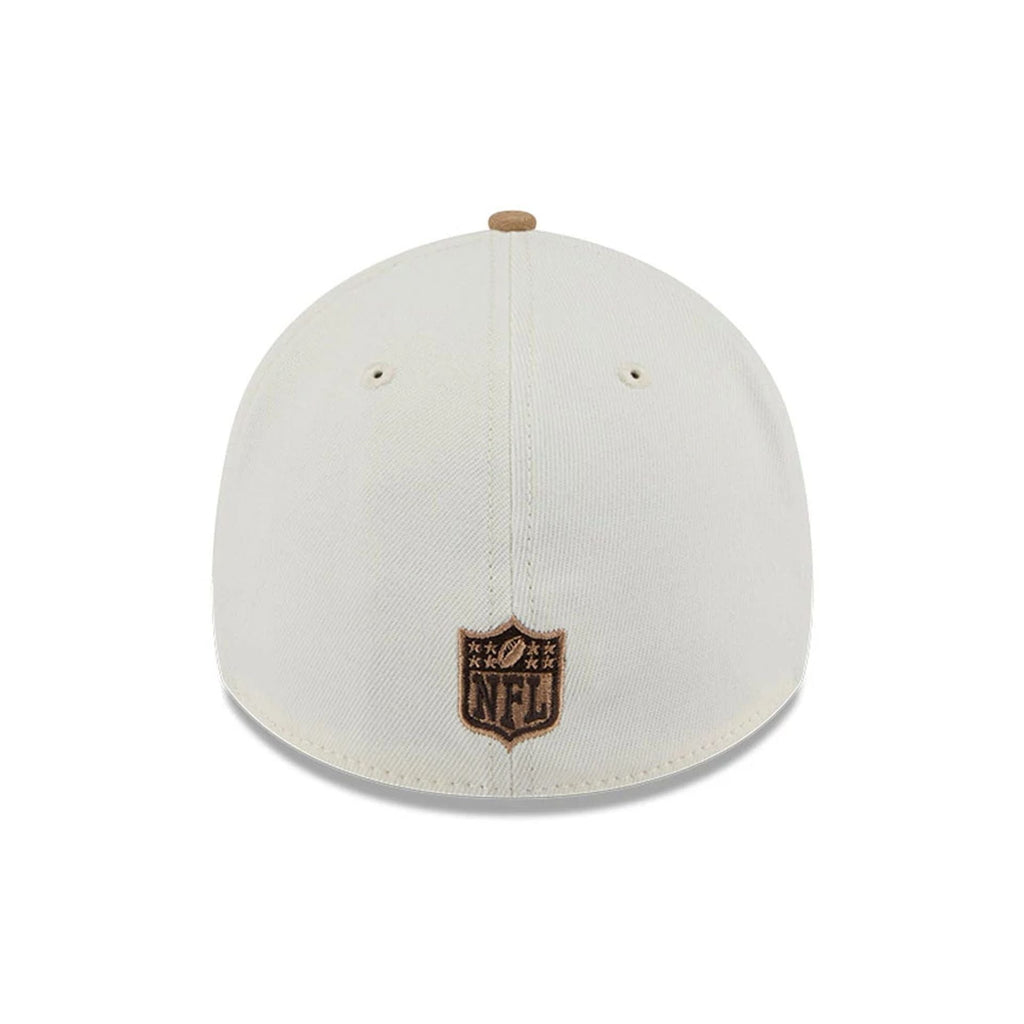 Las Vegas Raiders NFL Sandy Bay White 39THIRTY A-Frame Stretch Fit Cap