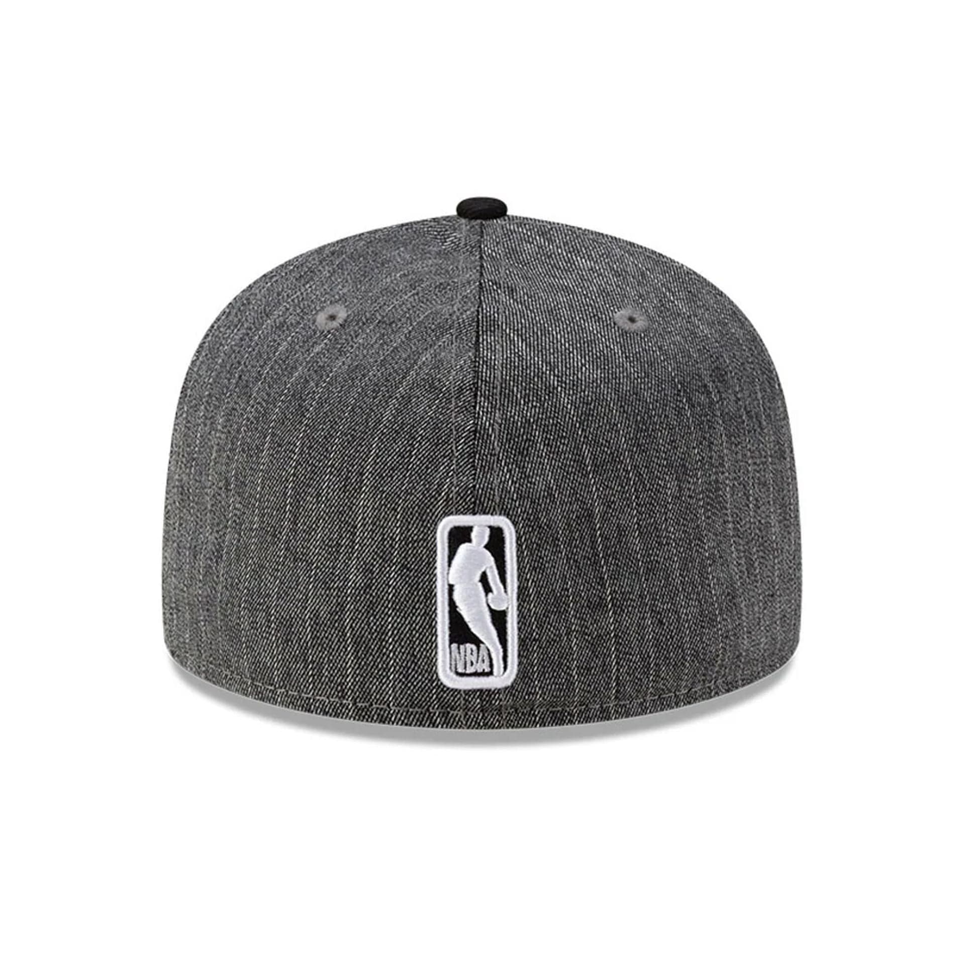 Brooklyn Nets NBA Black Pinstripe 59FIFTY Fitted Cap