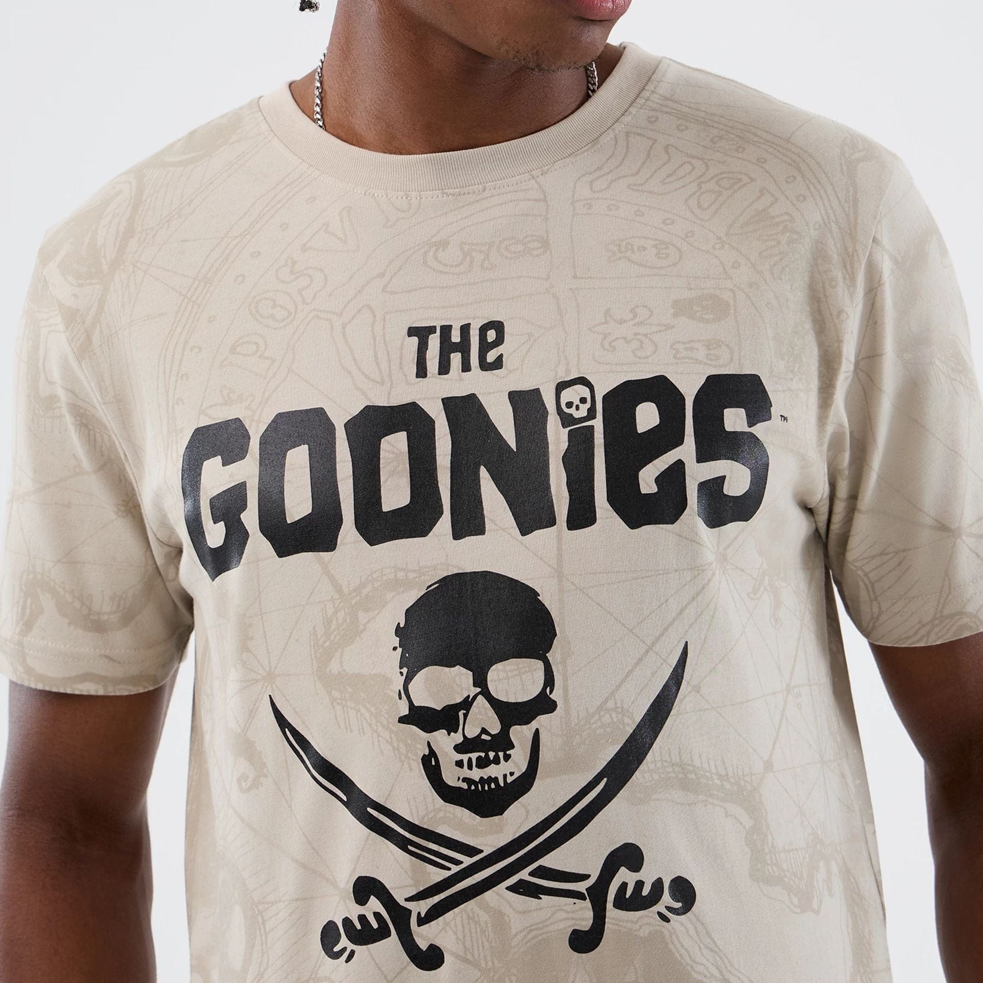 The Goonies Treasure Map Light Beige T-Shirt
