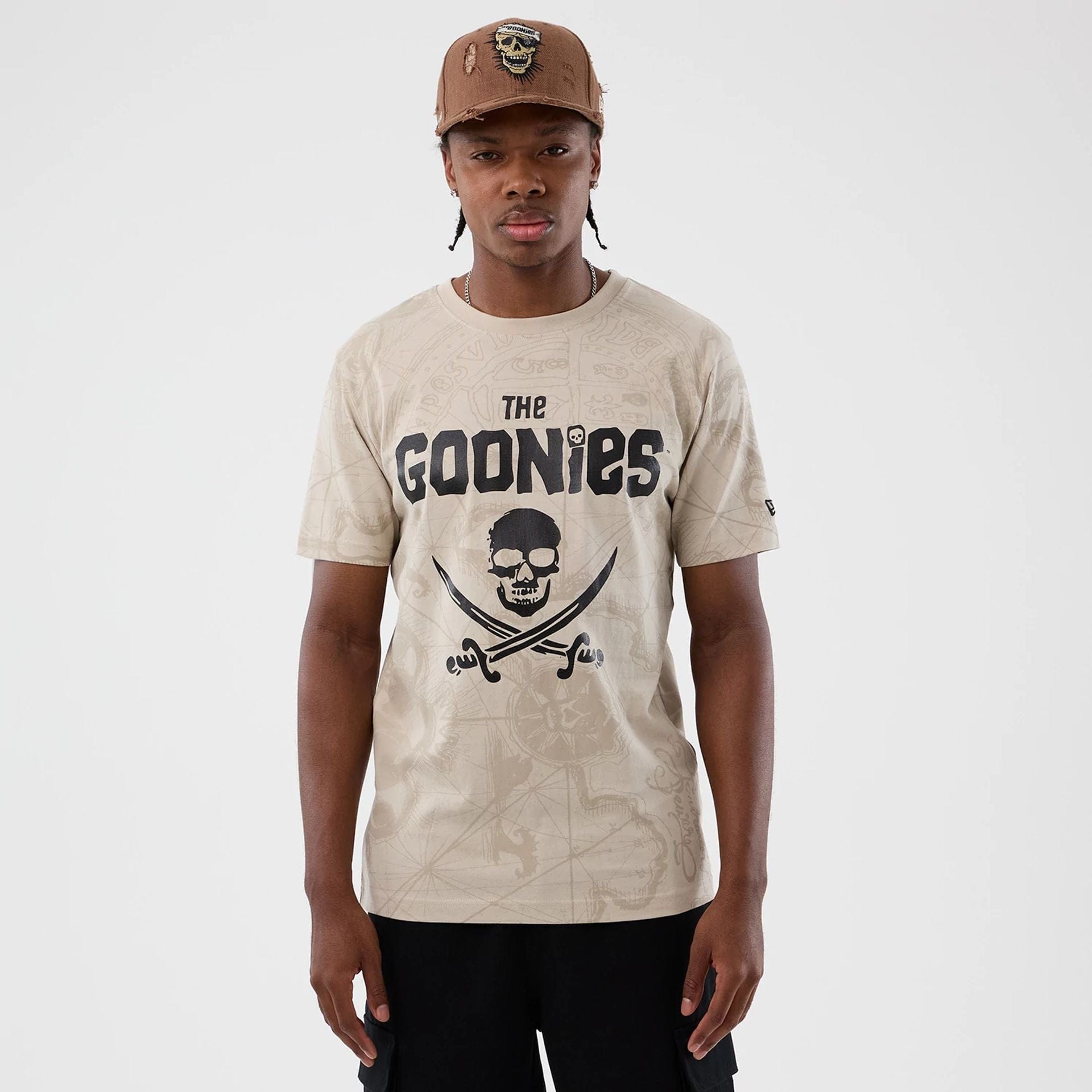 The Goonies Treasure Map Light Beige T-Shirt
