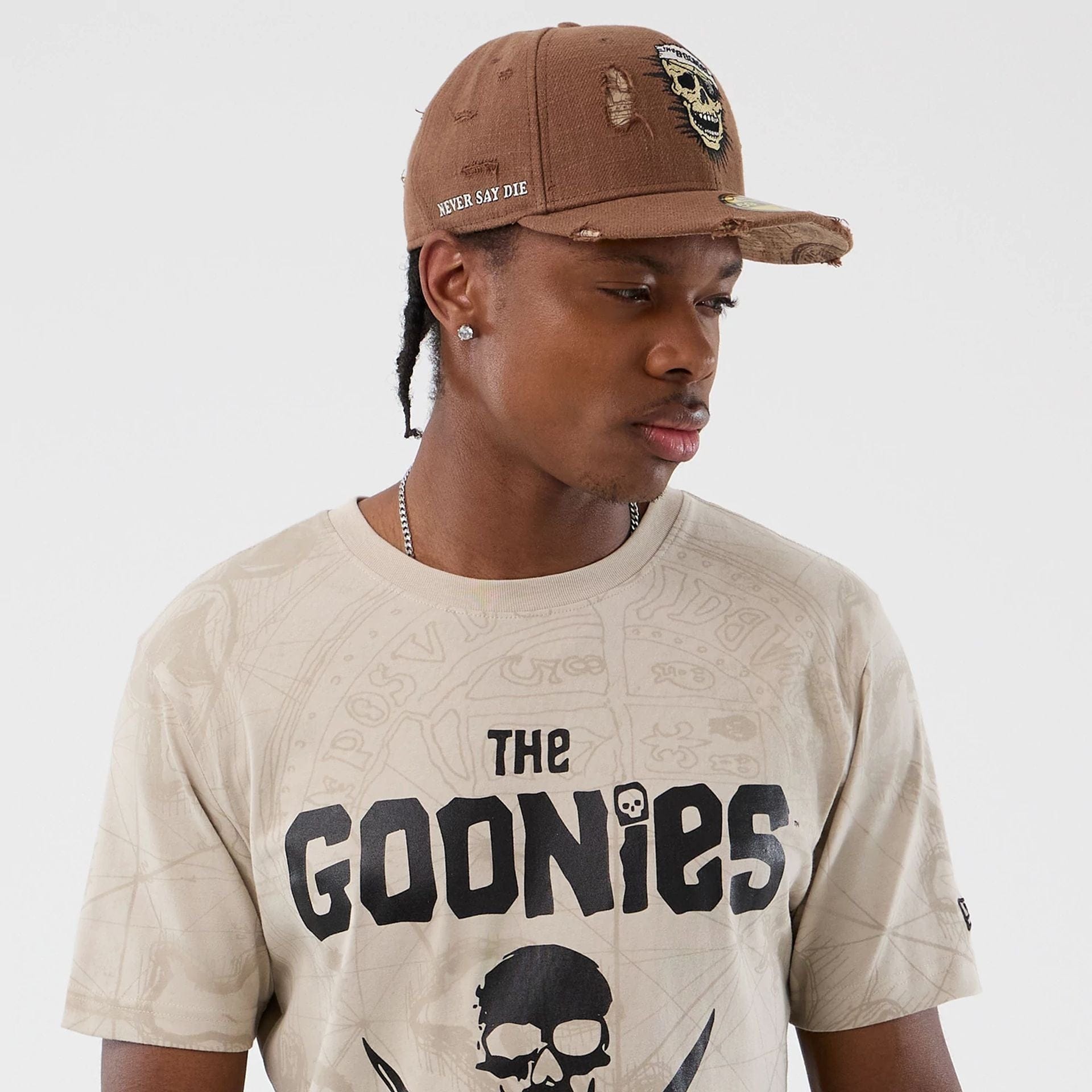 The Goonies Treasure Map Light Beige T-Shirt