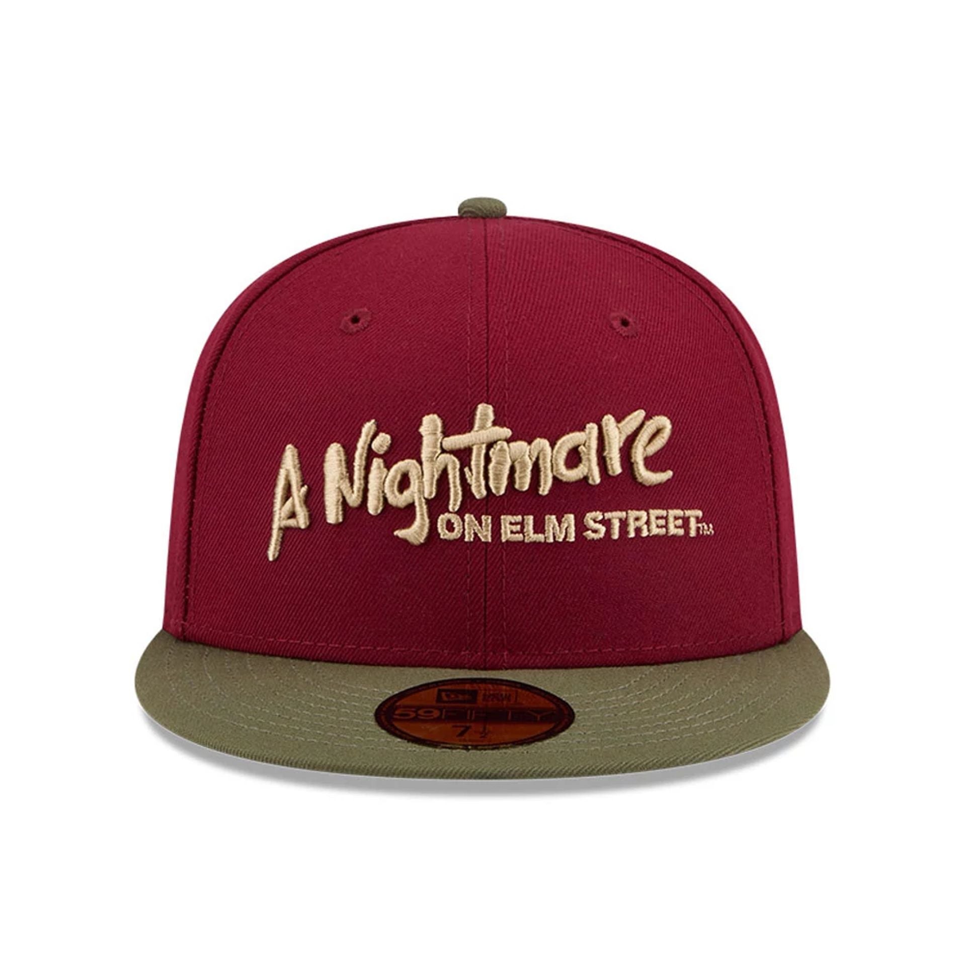 A Nightmare On Elm Street Dark Red 59FIFTY Fitted Cap
