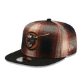 San Diego Padres MLB Grunge Style Plaid Open Brown 9FIFTY A-Frame Snapback Adjustable Cap
