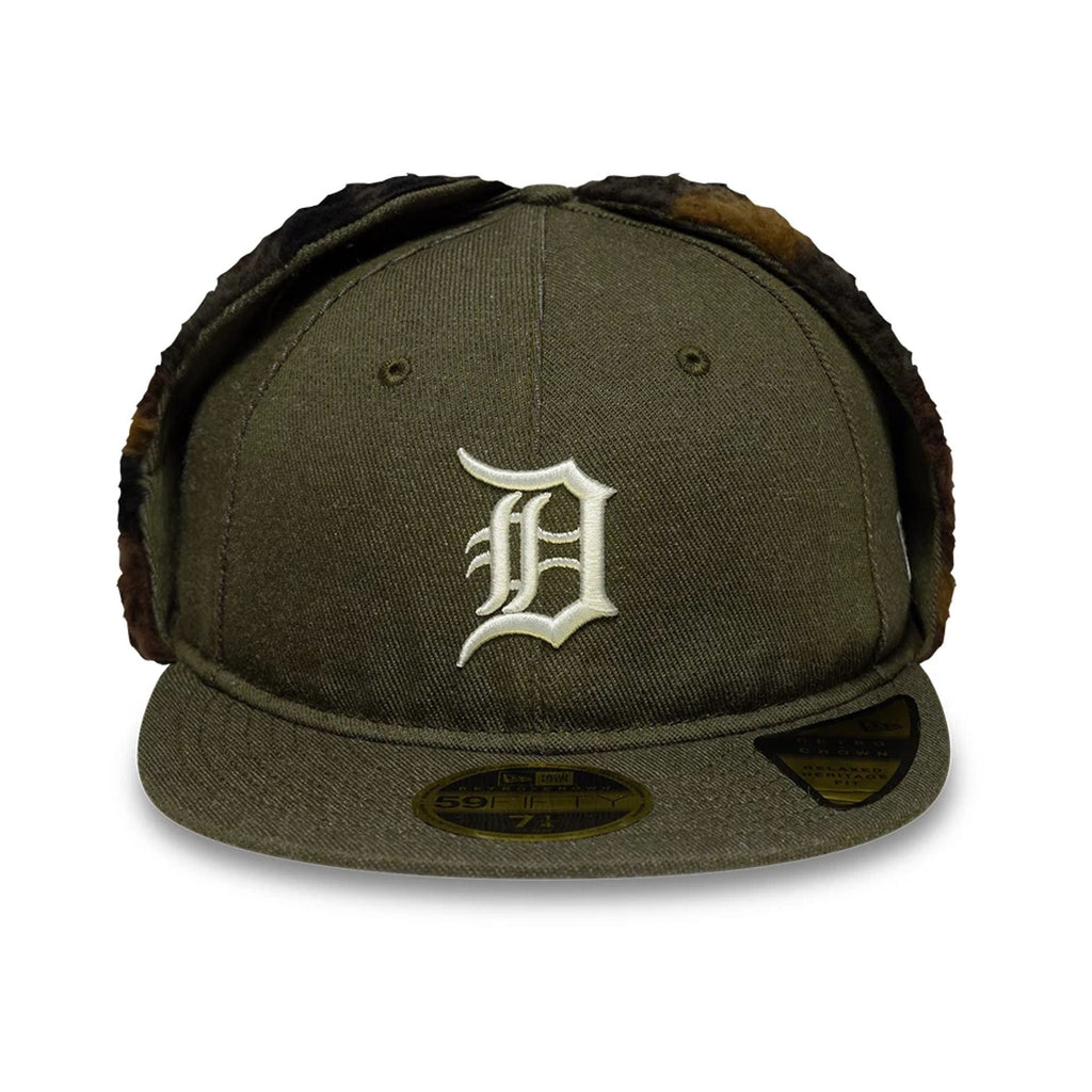 Detroit Tigers MLB Camo Open Green Retro Crown 59FIFTY Fitted Cap