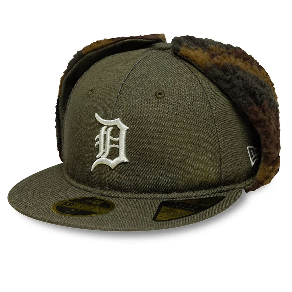 Detroit Tigers MLB Camo Open Green Retro Crown 59FIFTY Fitted Cap