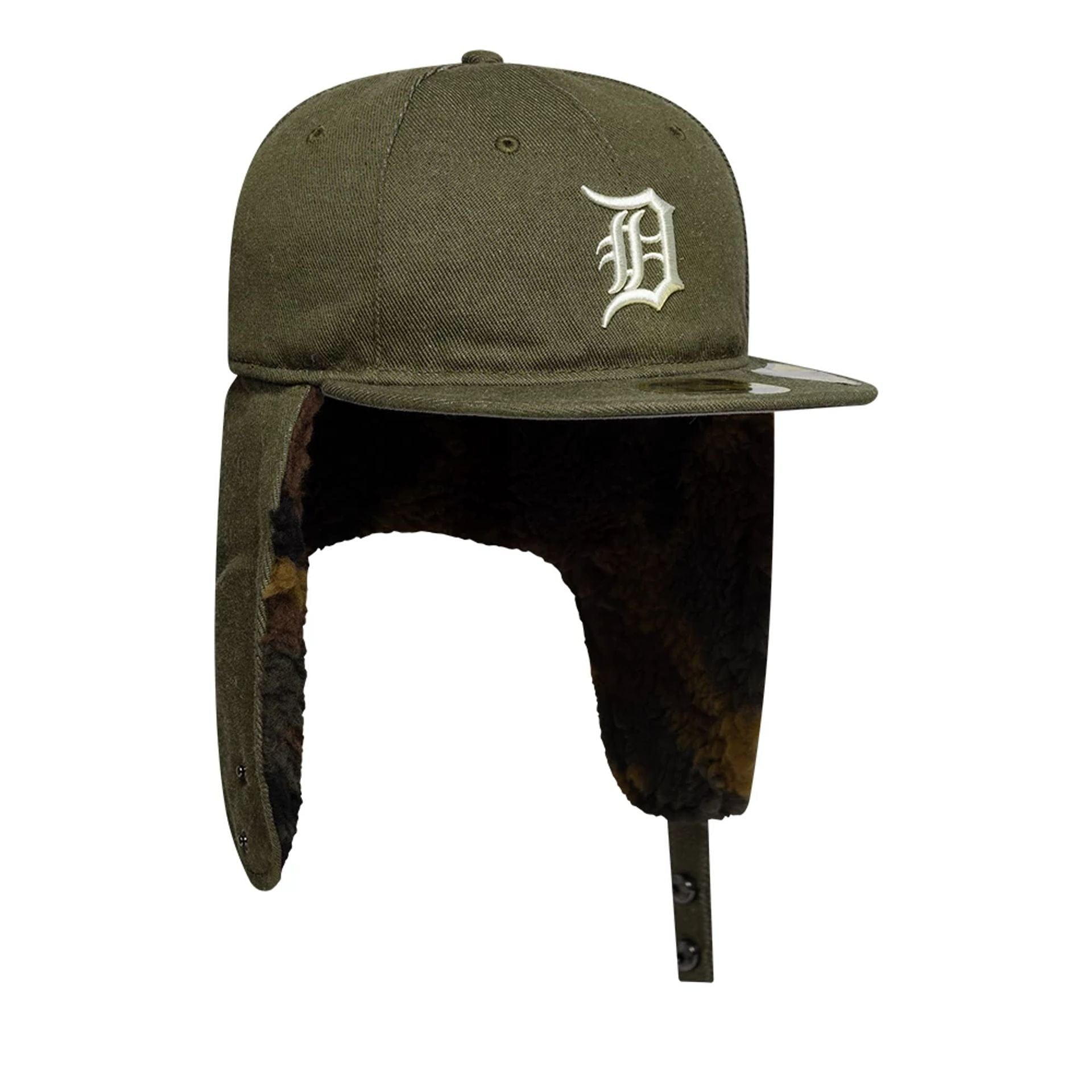 Detroit Tigers MLB Camo Open Green Retro Crown 59FIFTY Fitted Cap