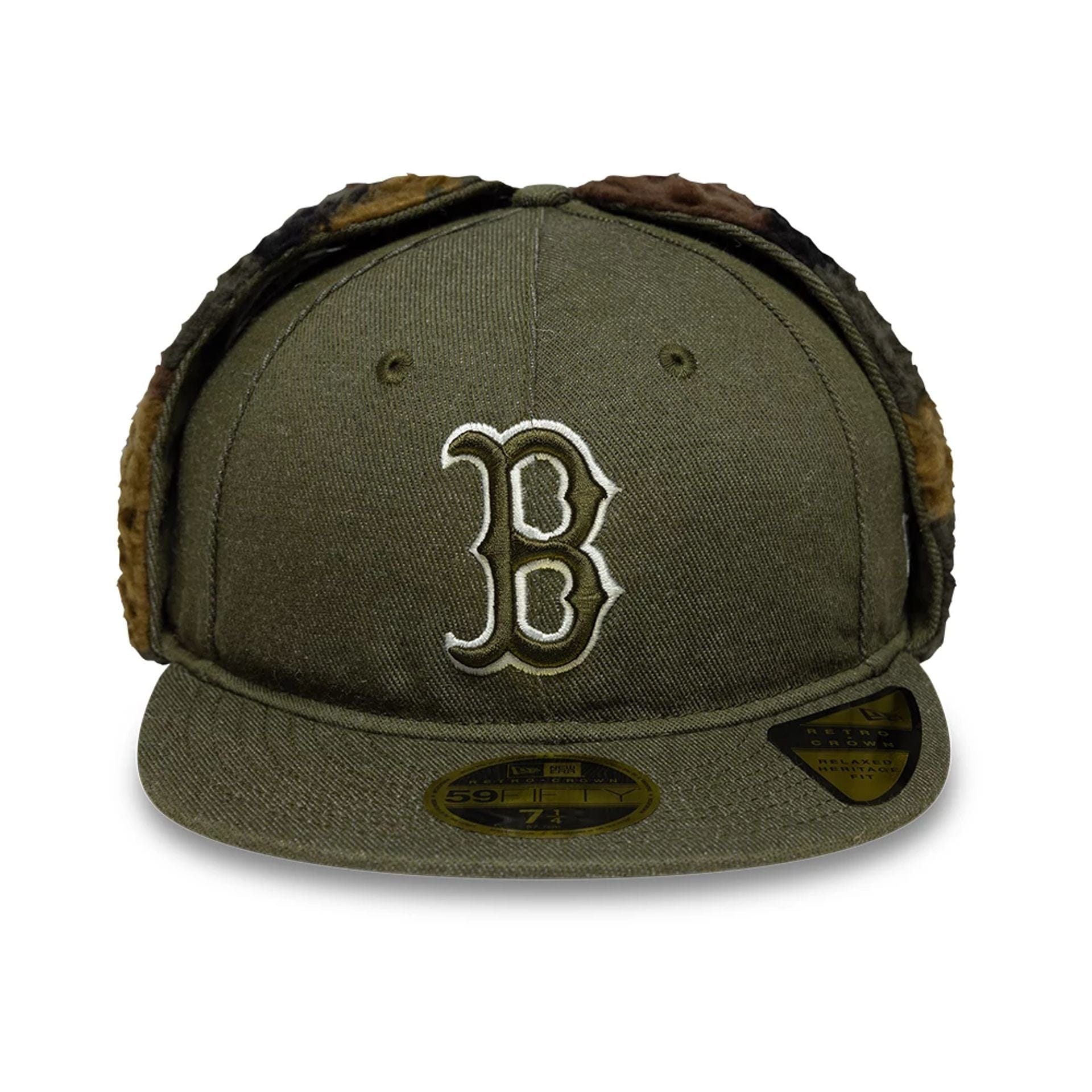 Boston Red Sox MLB Camo Open Green Retro Crown 59FIFTY Fitted Cap