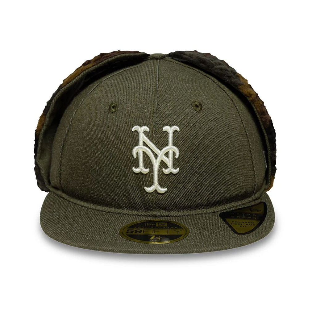 New York Mets MLB Camo Open Green Retro Crown 59FIFTY Fitted Cap
