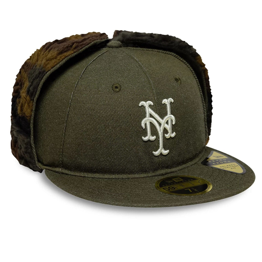 New York Mets MLB Camo Open Green Retro Crown 59FIFTY Fitted Cap