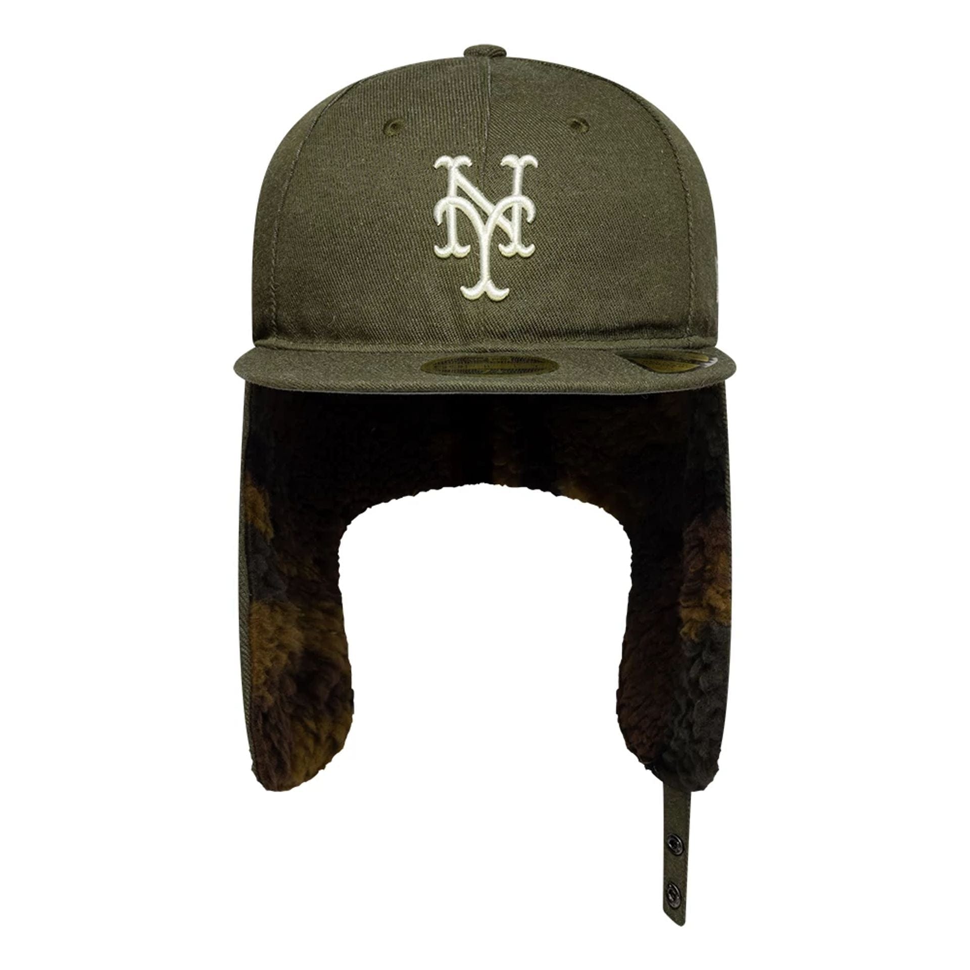 New York Mets MLB Camo Open Green Retro Crown 59FIFTY Fitted Cap