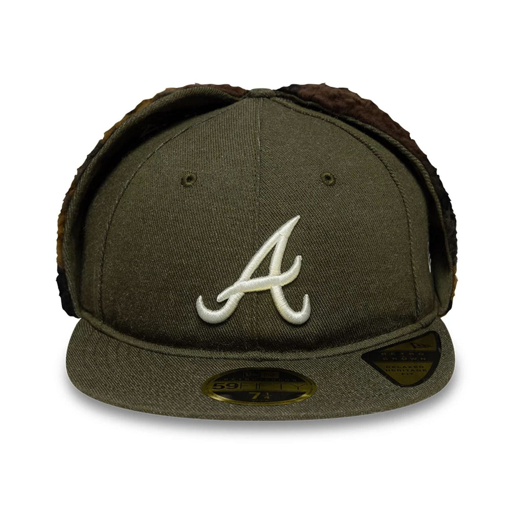 Atlanta Braves MLB Camo Open Green Retro Crown 59FIFTY Fitted Cap
