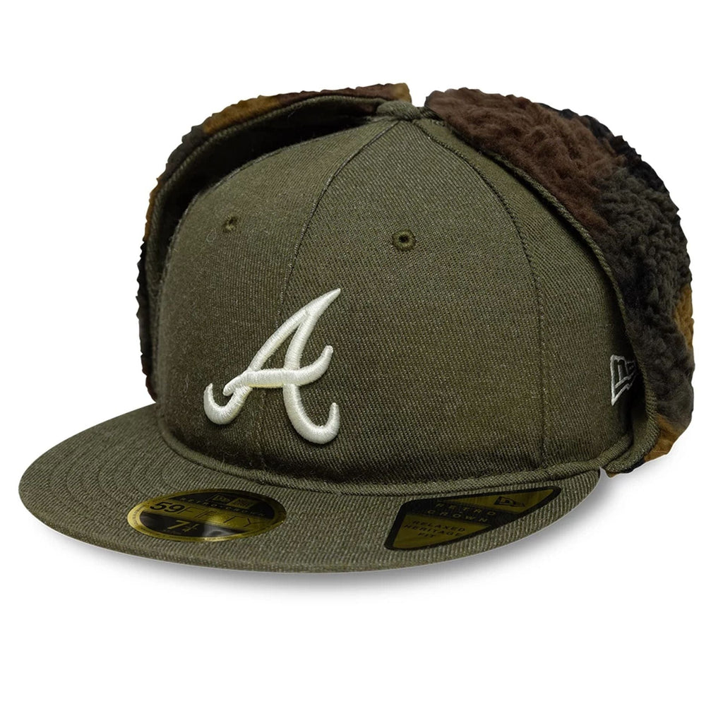 Atlanta Braves MLB Camo Open Green Retro Crown 59FIFTY Fitted Cap