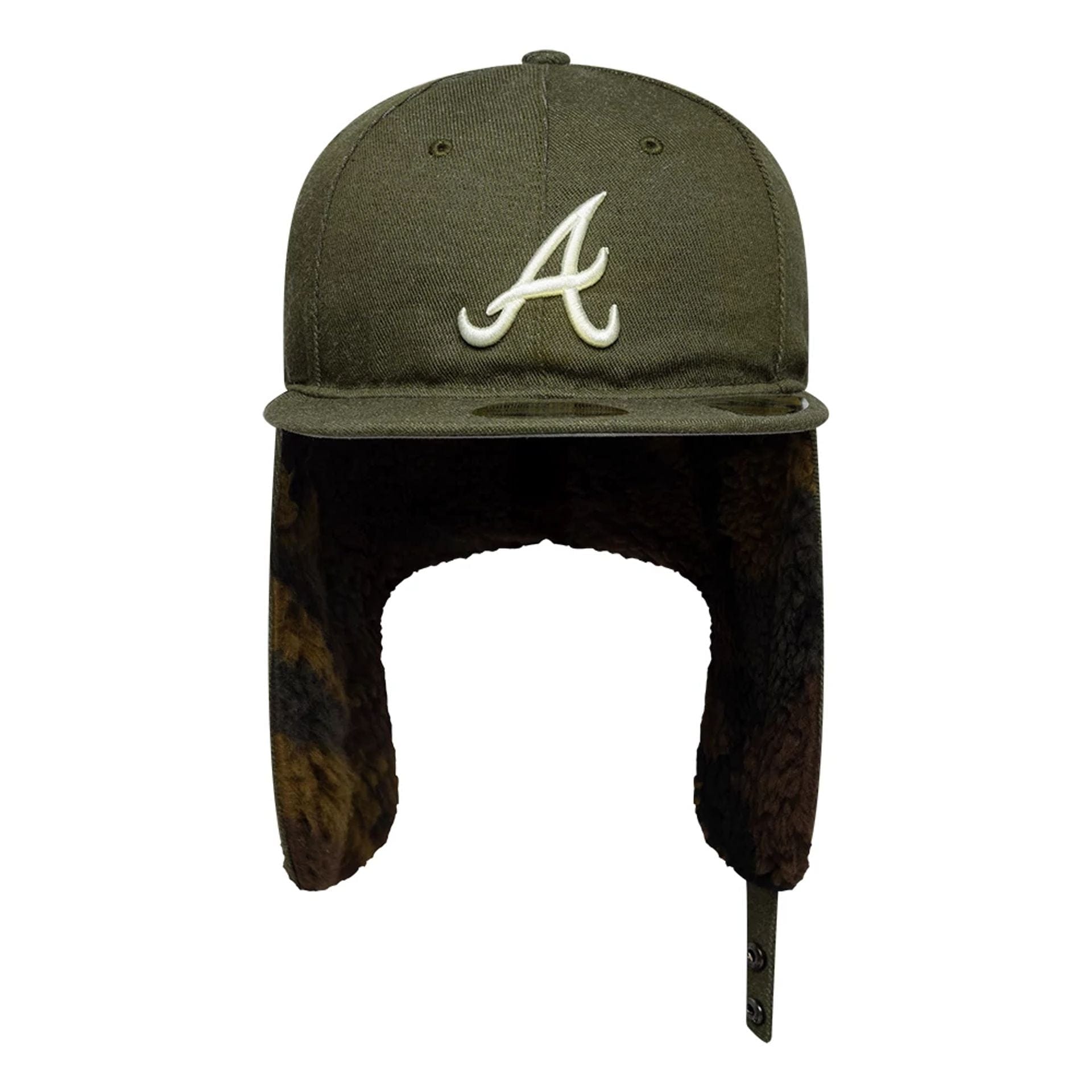 Atlanta Braves MLB Camo Open Green Retro Crown 59FIFTY Fitted Cap