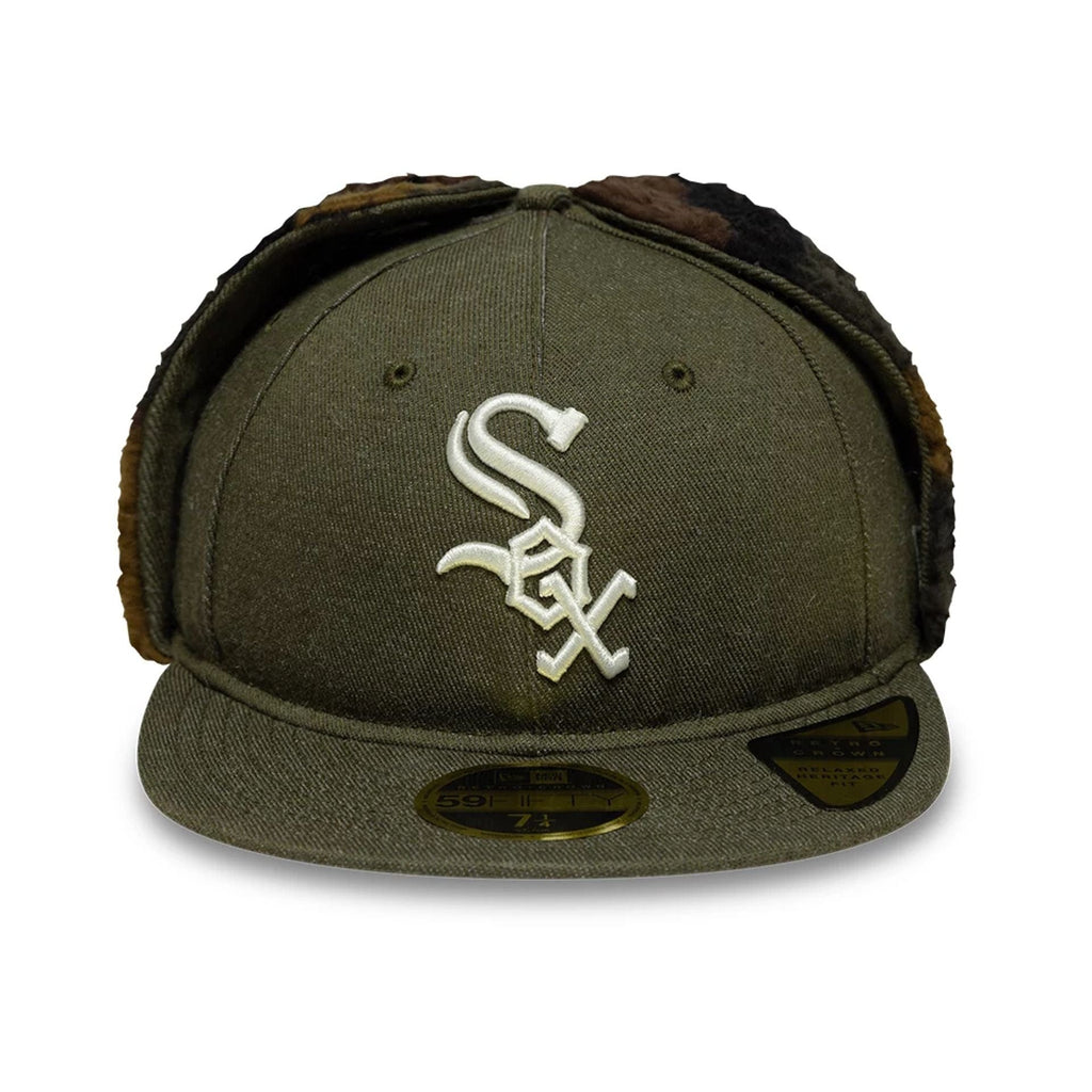 Chicago White Sox MLB Camo Green Retro Crown 59FIFTY Fitted Cap