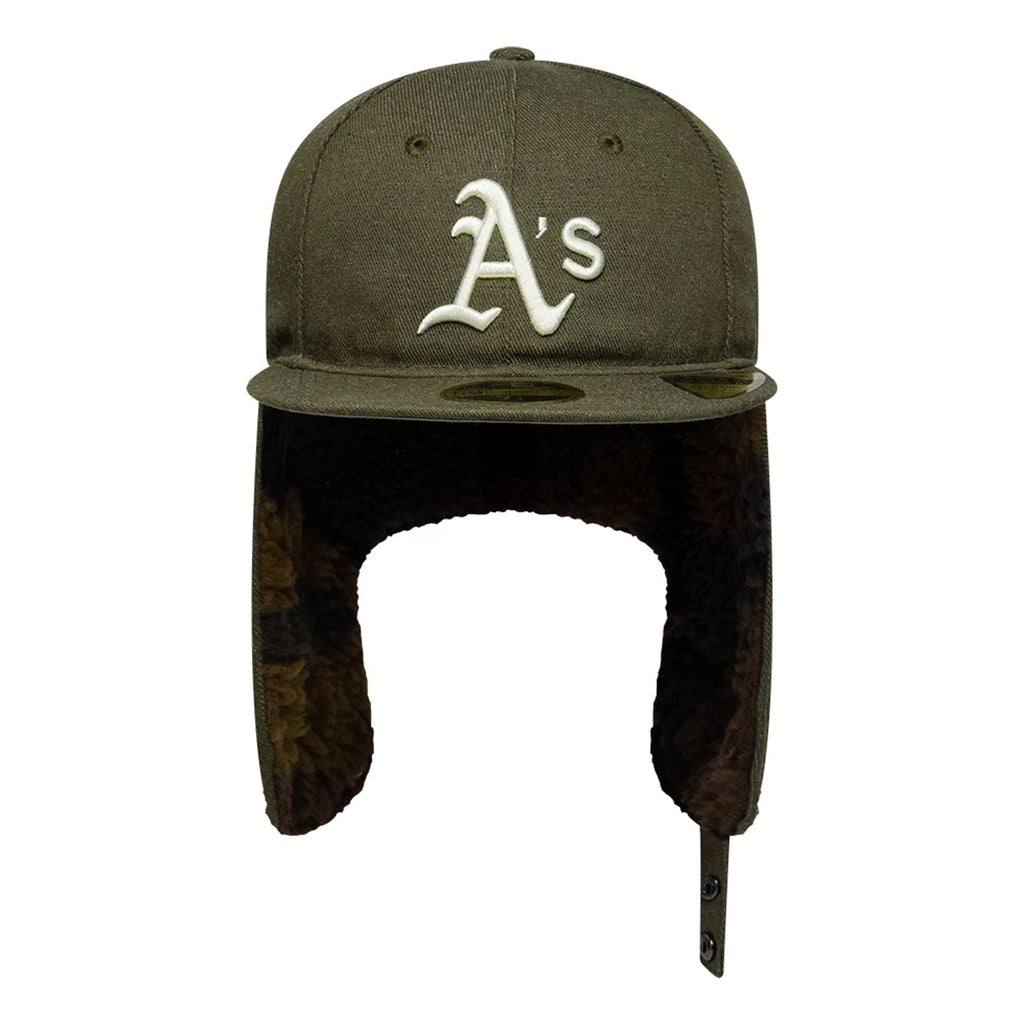 Athletics MLB Camo Open Green Retro Crown 59FIFTY Fitted Cap
