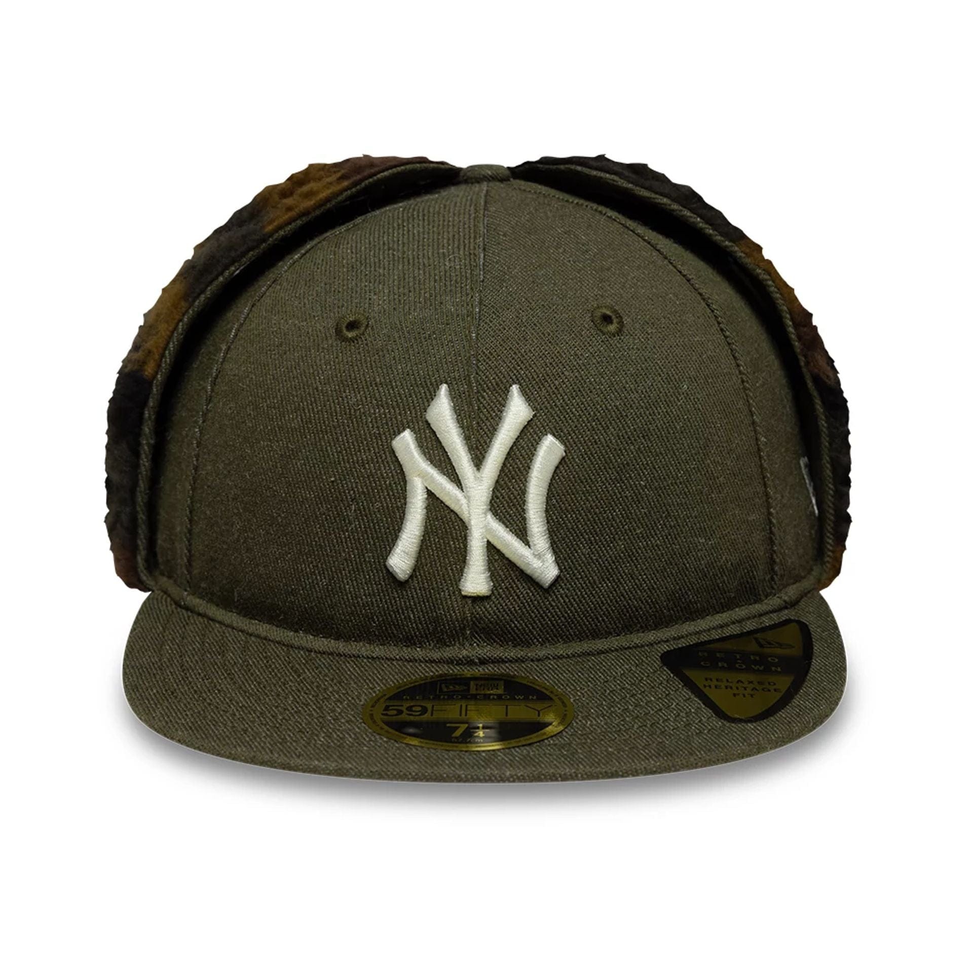 New York Yankees MLB Camo Open Green Retro Crown 59FIFTY Fitted Cap