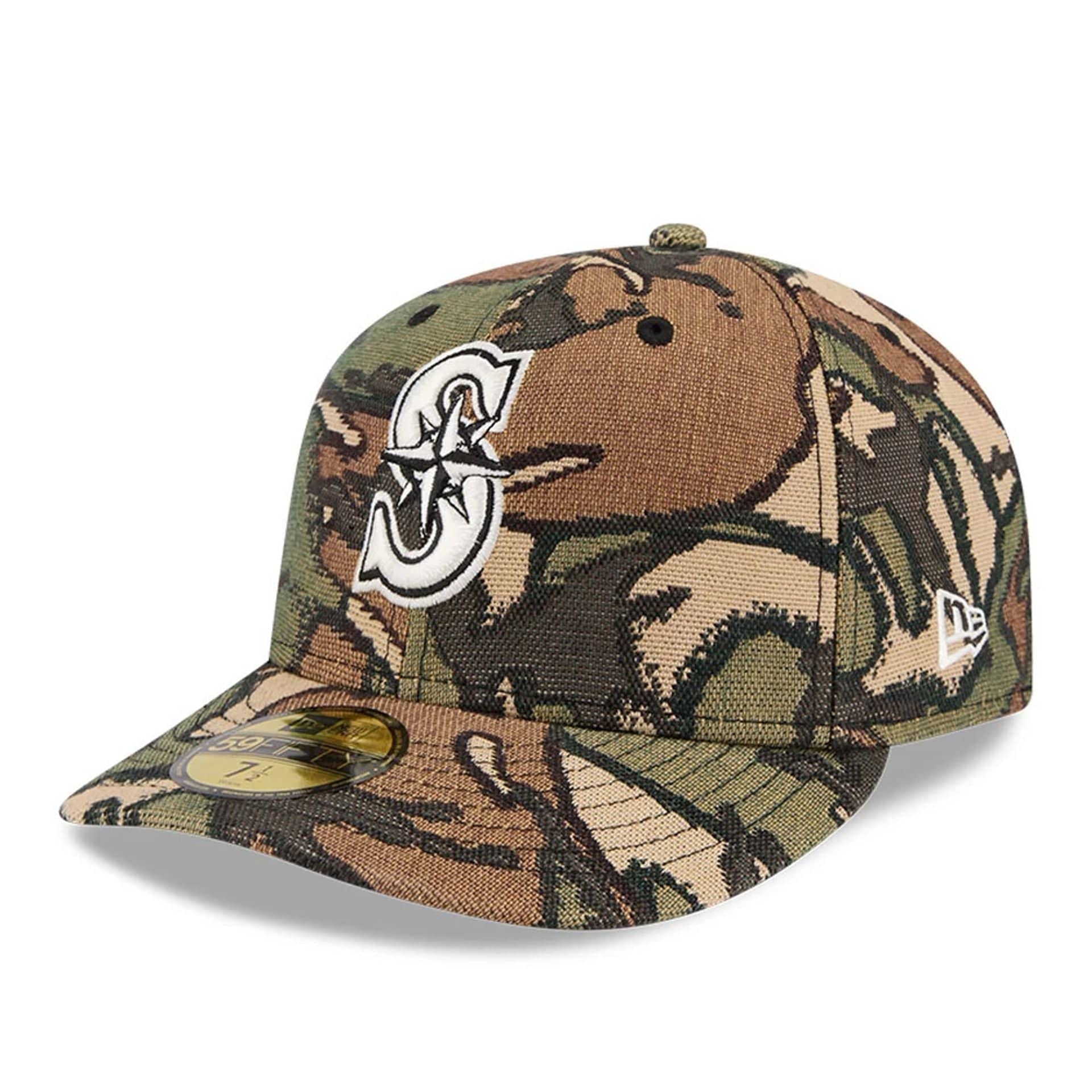Seattle Mariners MLB Jacquard Camo 59FIFTY Fitted Cap