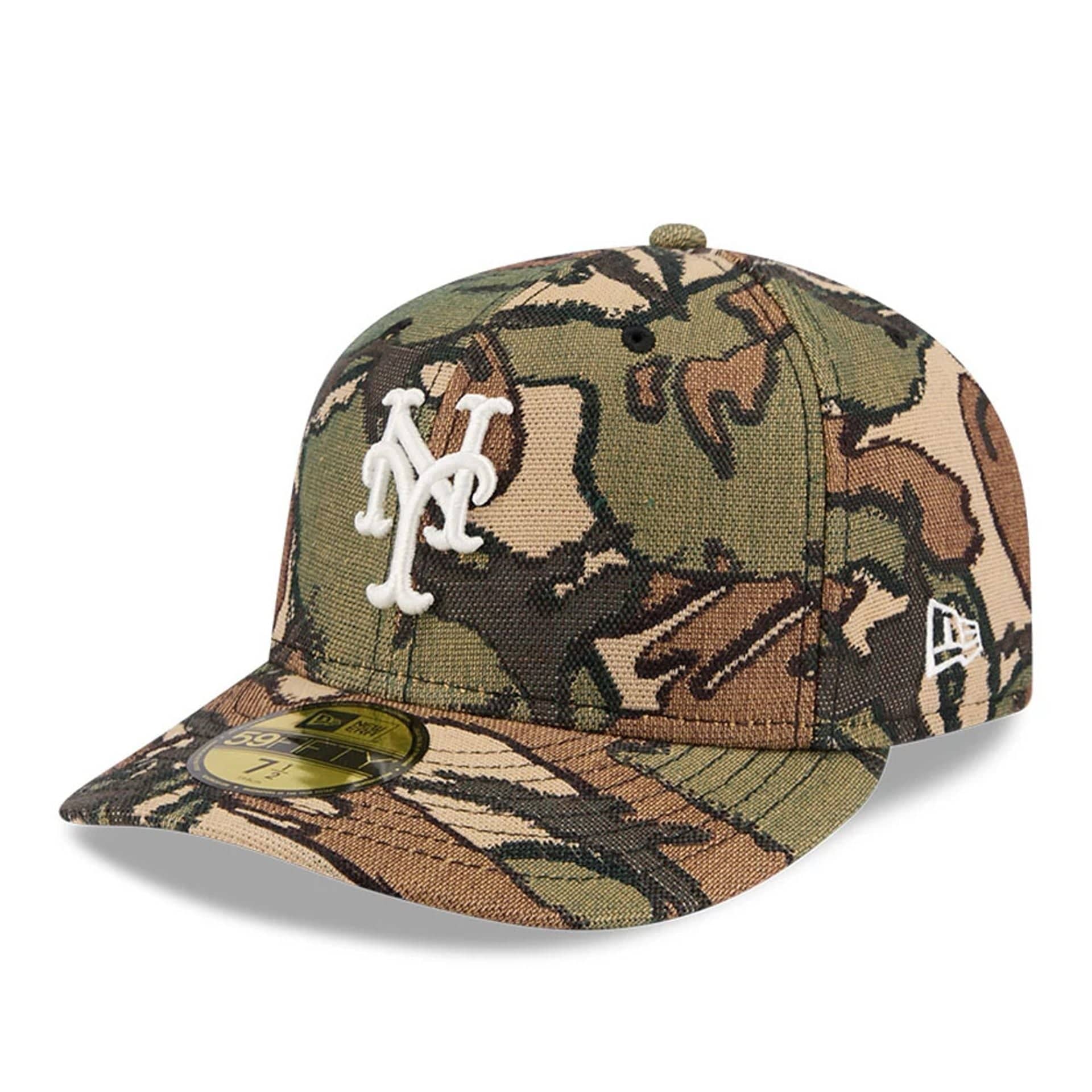 New York Mets MLB Jacquard Camo 59FIFTY Fitted Cap