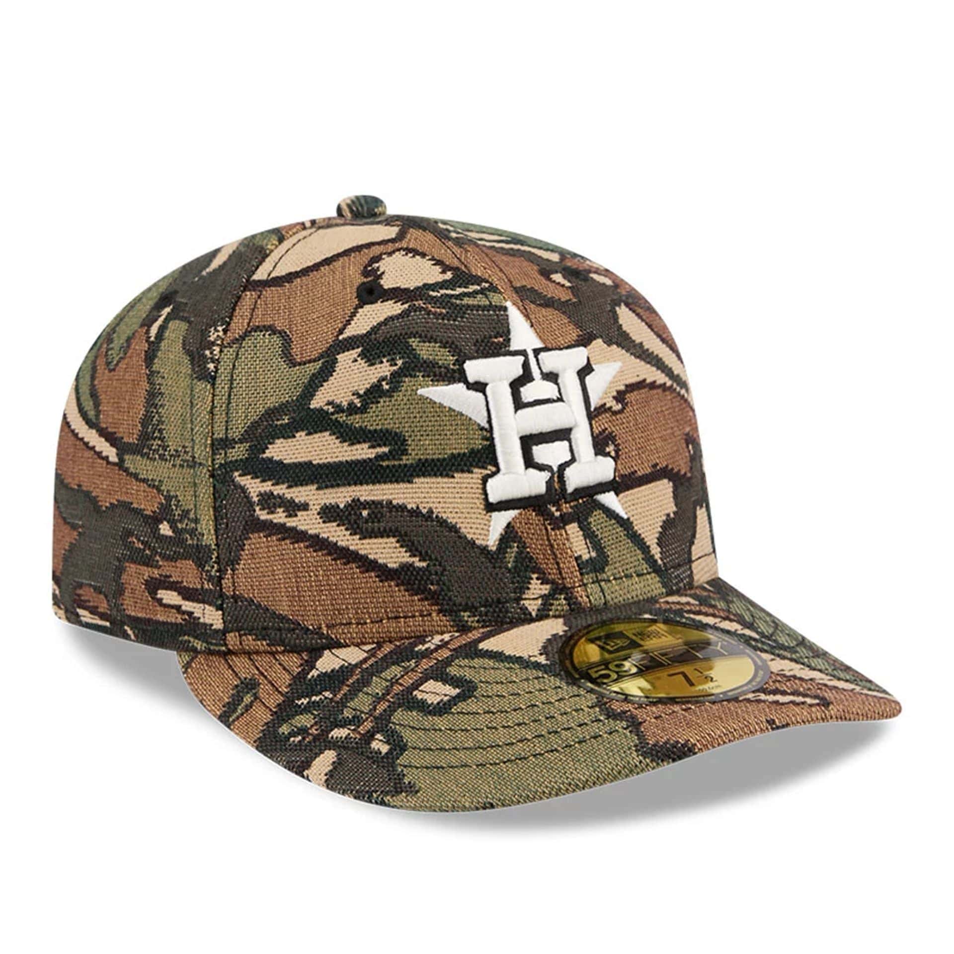 Houston Astros MLB Jacquard Camo 59FIFTY Fitted Cap