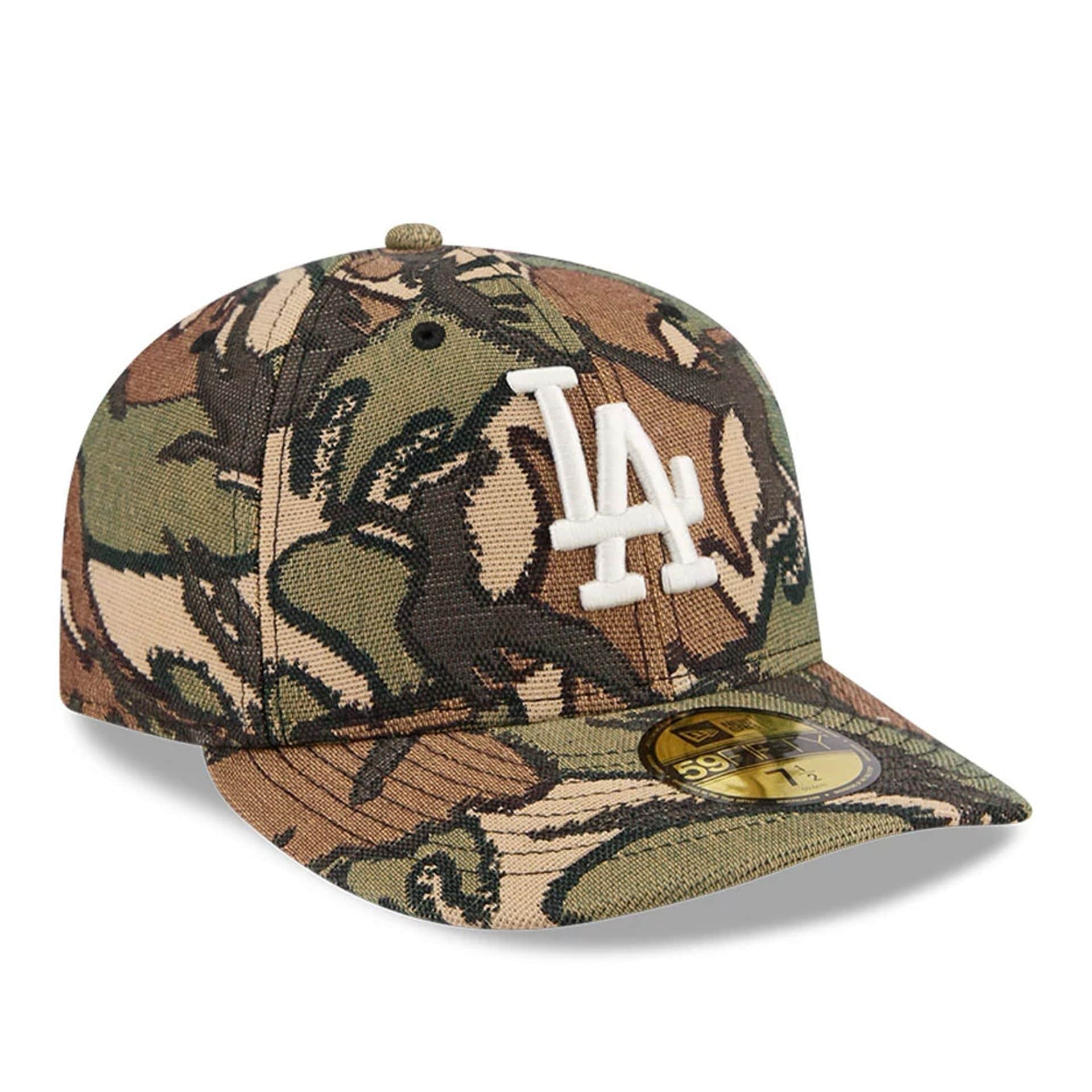 LA Dodgers MLB Jacquard Camo 59FIFTY Fitted Cap