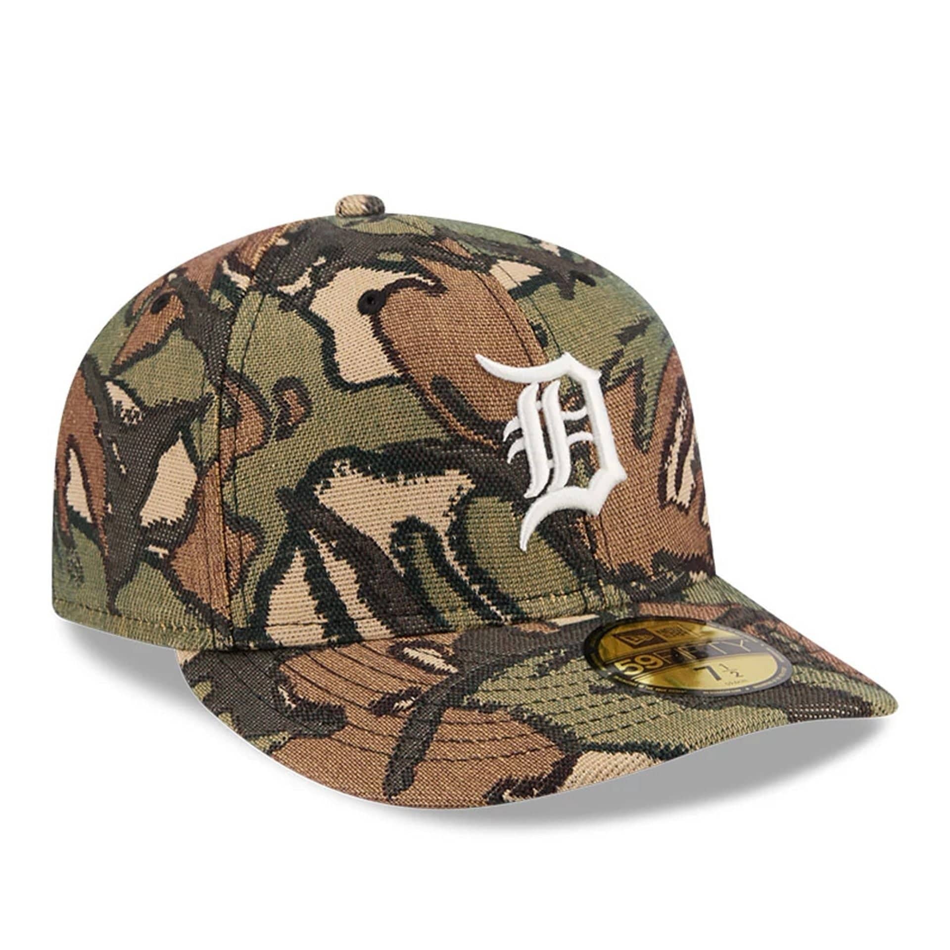 Detroit Tigers MLB Jacquard Camo 59FIFTY Fitted Cap