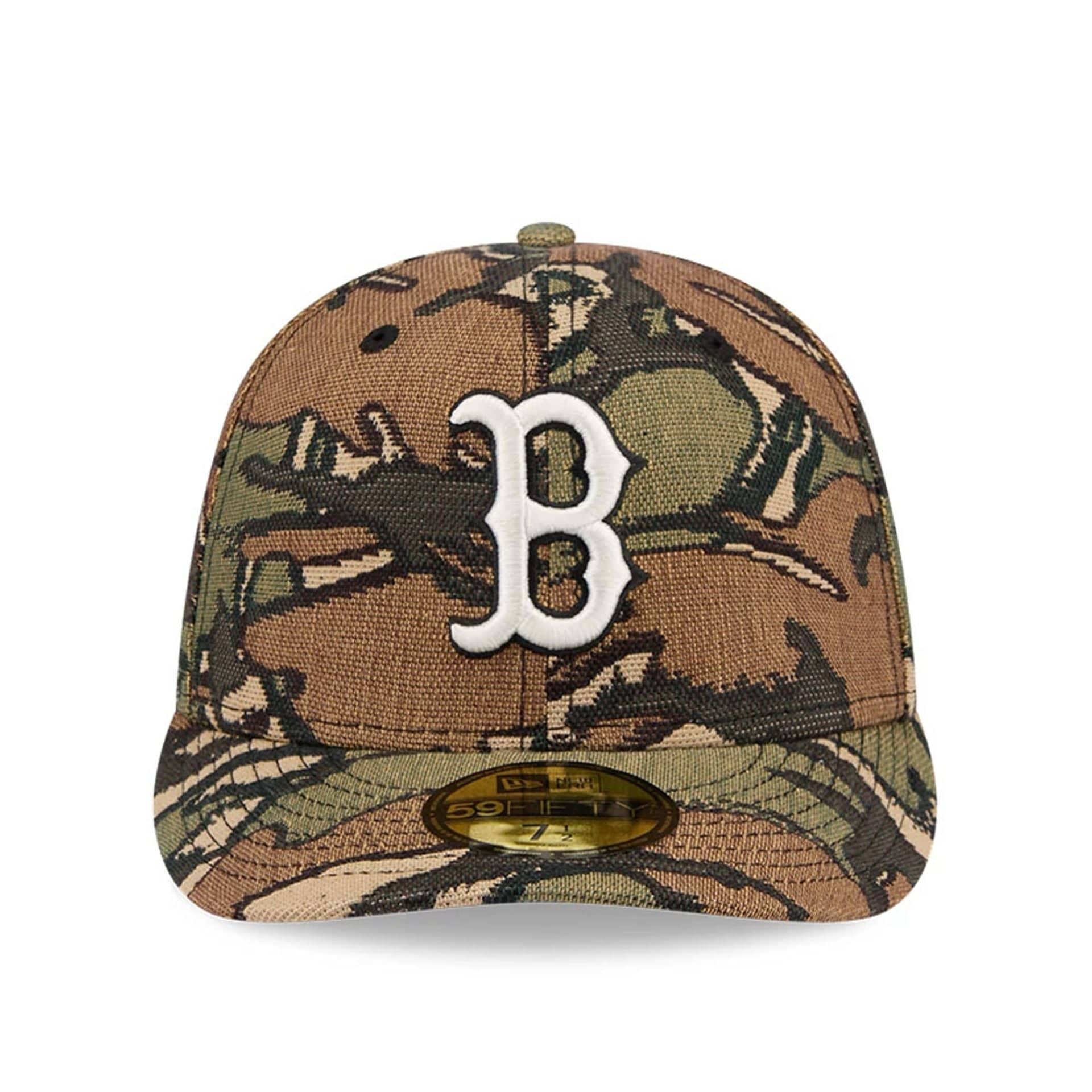 Boston Red Sox MLB Jacquard Camo 59FIFTY Fitted Cap