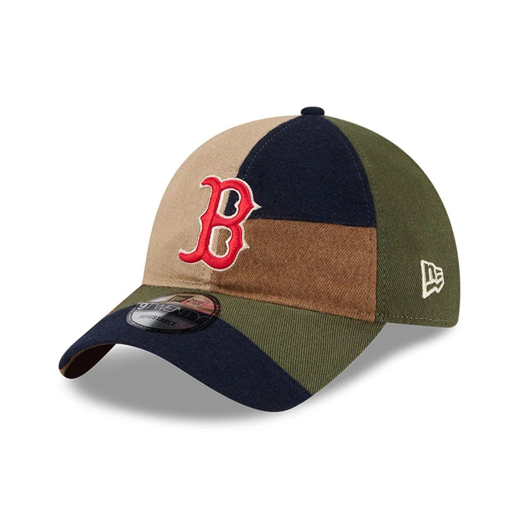 Boston Red Sox MLB Patchwork Open Brown 9TWENTY Adjustable Cap