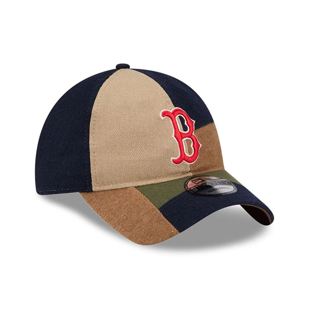 Boston Red Sox MLB Patchwork Open Brown 9TWENTY Adjustable Cap