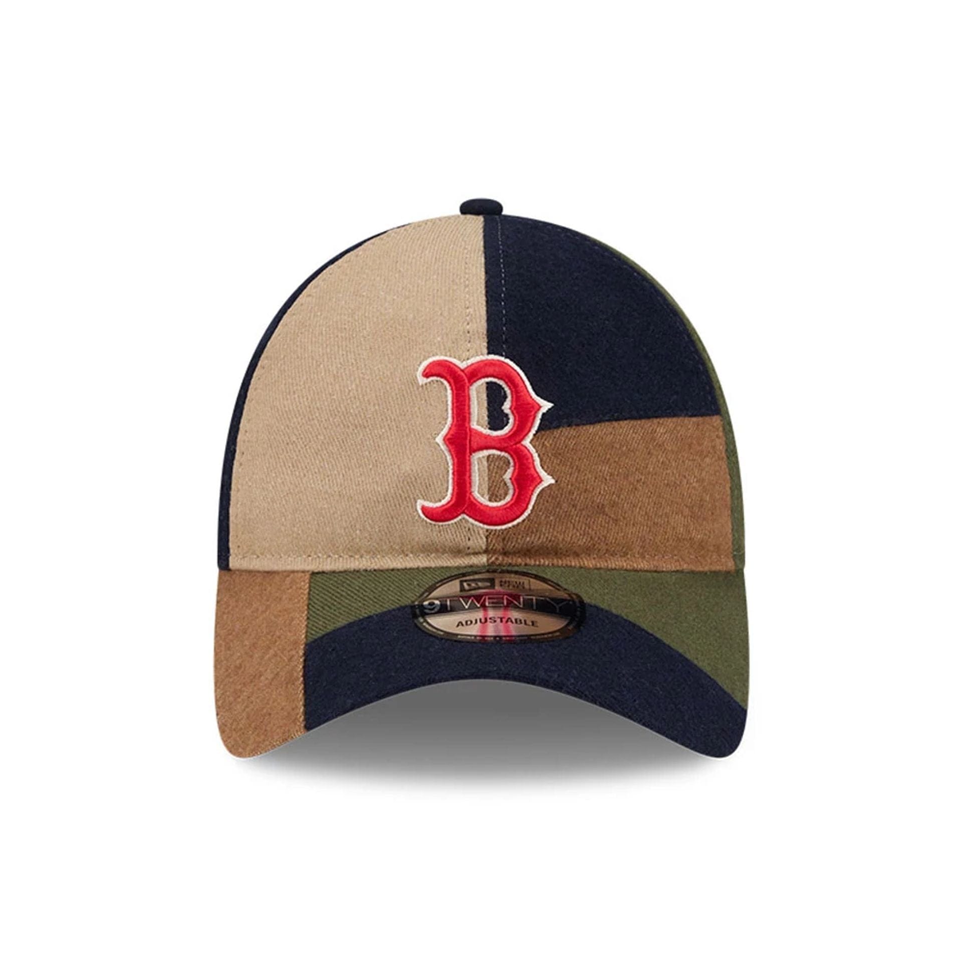 Boston Red Sox MLB Patchwork Open Brown 9TWENTY Adjustable Cap