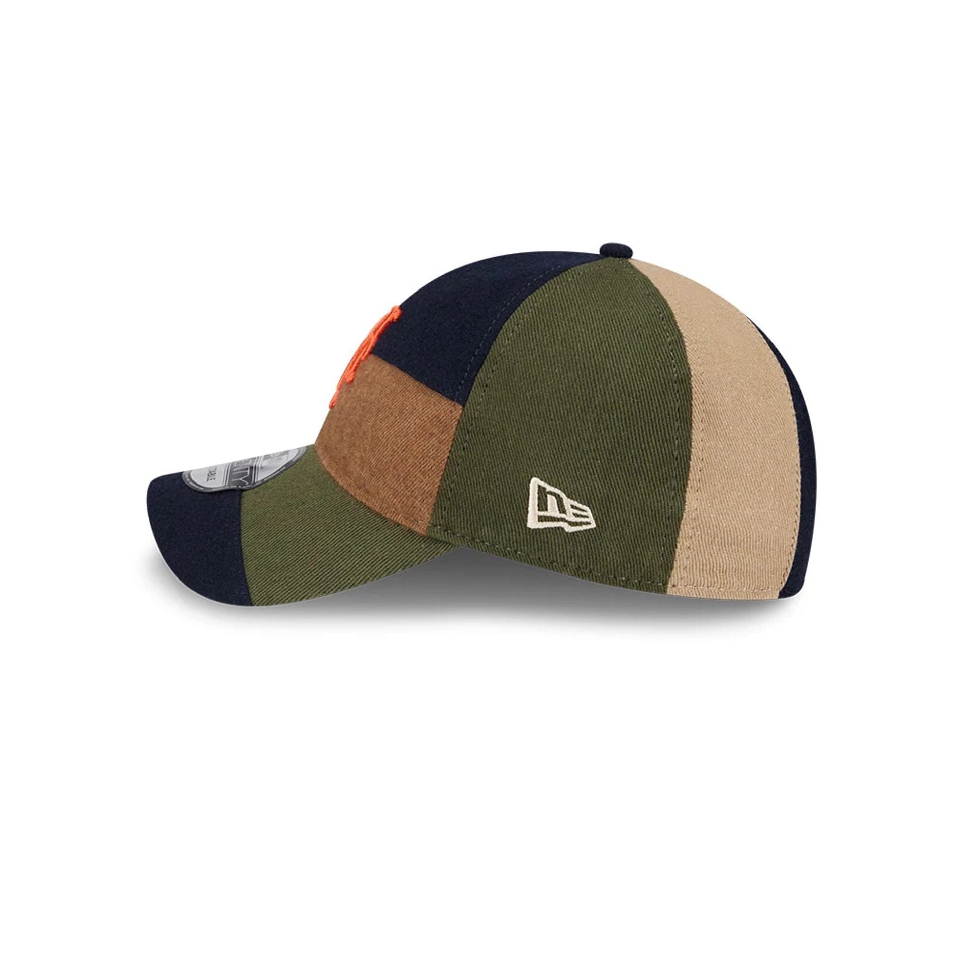 New York Mets MLB Patchwork Open Brown 9TWENTY Adjustable Cap