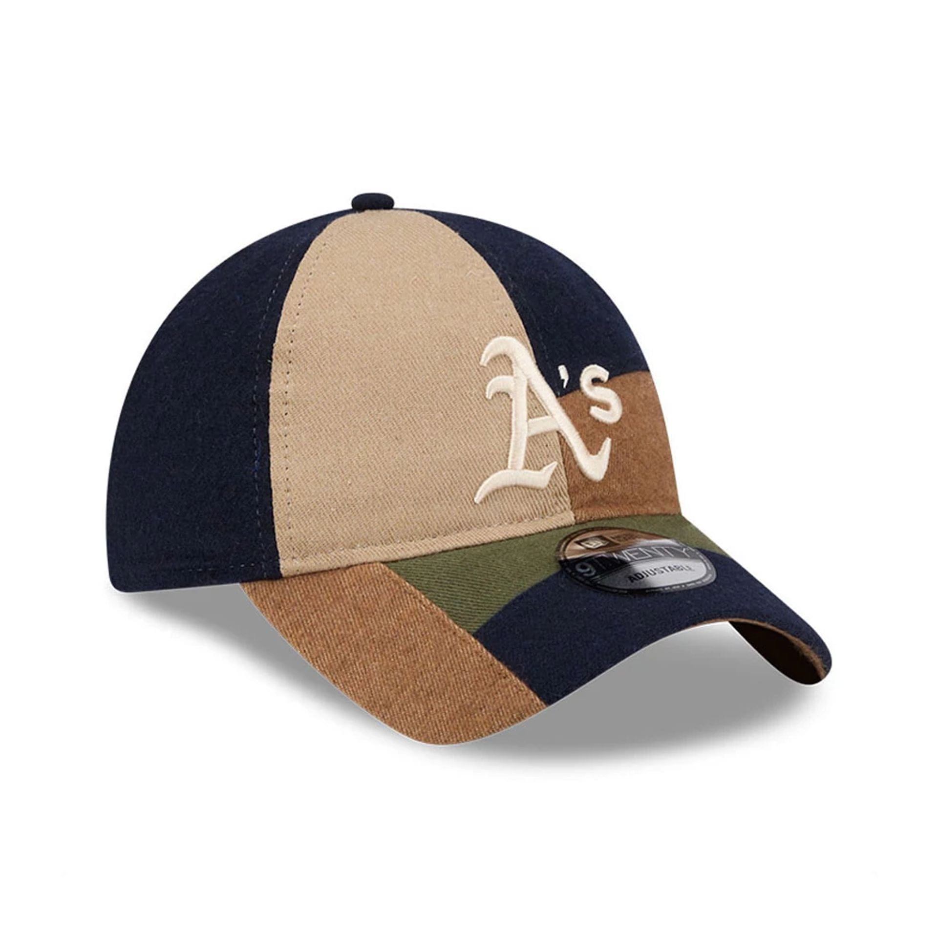 Athletics MLB Patchwork Open Brown 9TWENTY Adjustable Cap