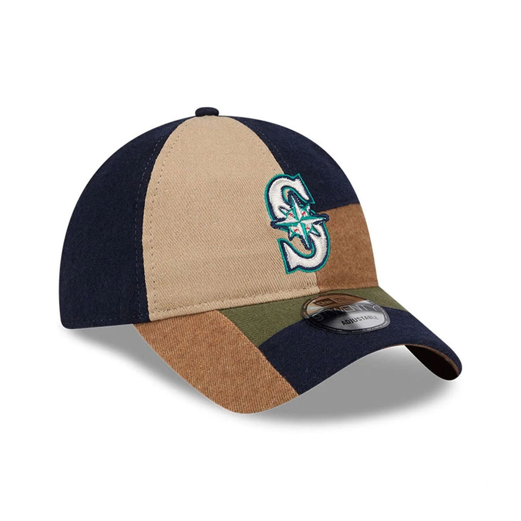 Seattle Mariners MLB Patchwork Open Brown 9TWENTY Adjustable Cap
