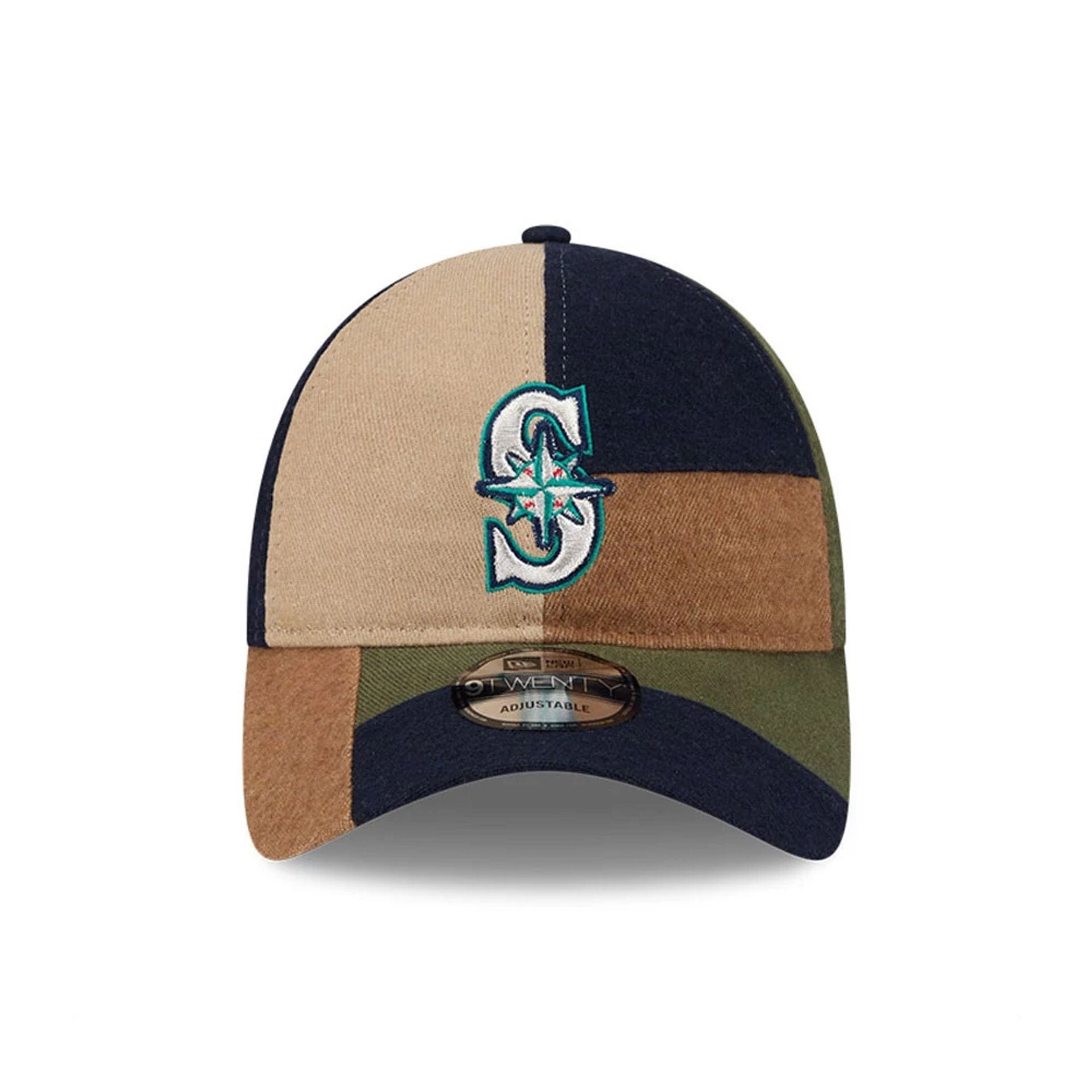 Seattle Mariners MLB Patchwork Open Brown 9TWENTY Adjustable Cap