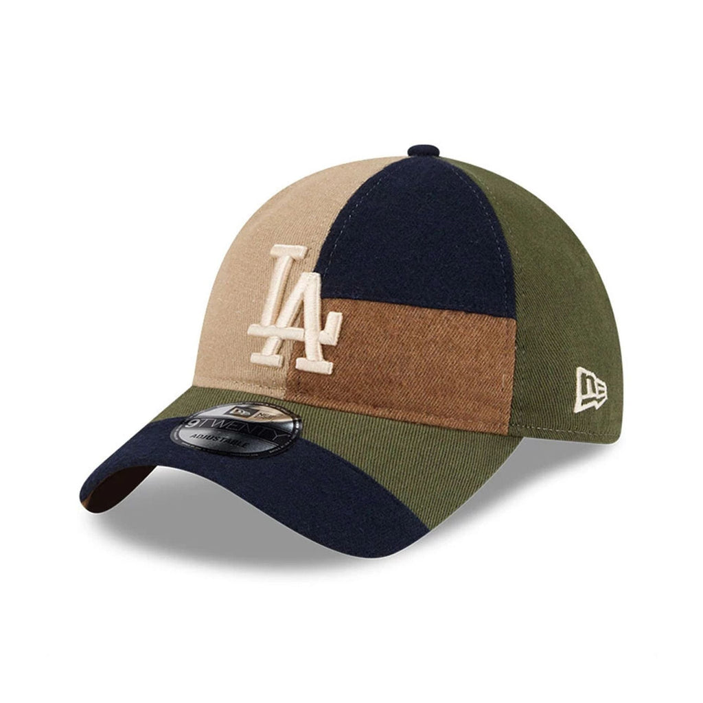 LA Dodgers MLB Patchwork Open Brown 9TWENTY Adjustable Cap