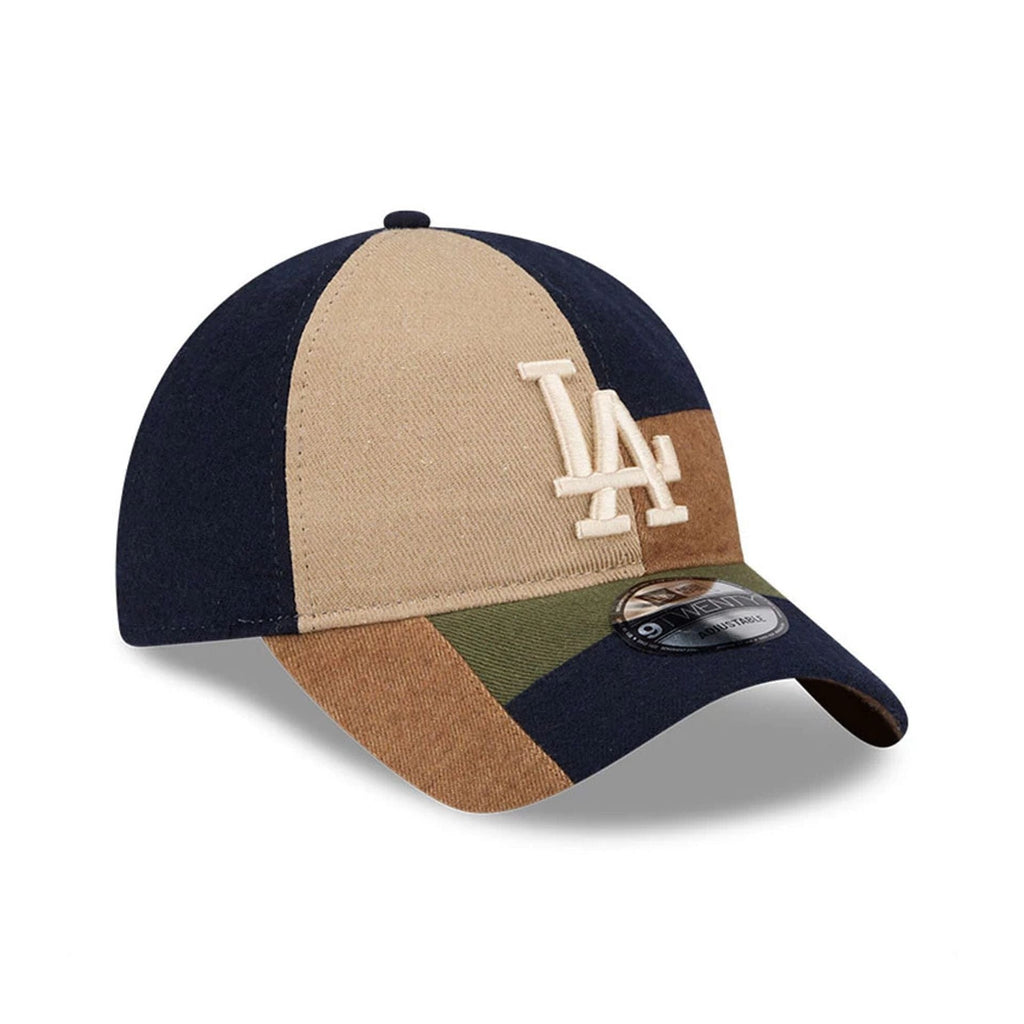 LA Dodgers MLB Patchwork Open Brown 9TWENTY Adjustable Cap