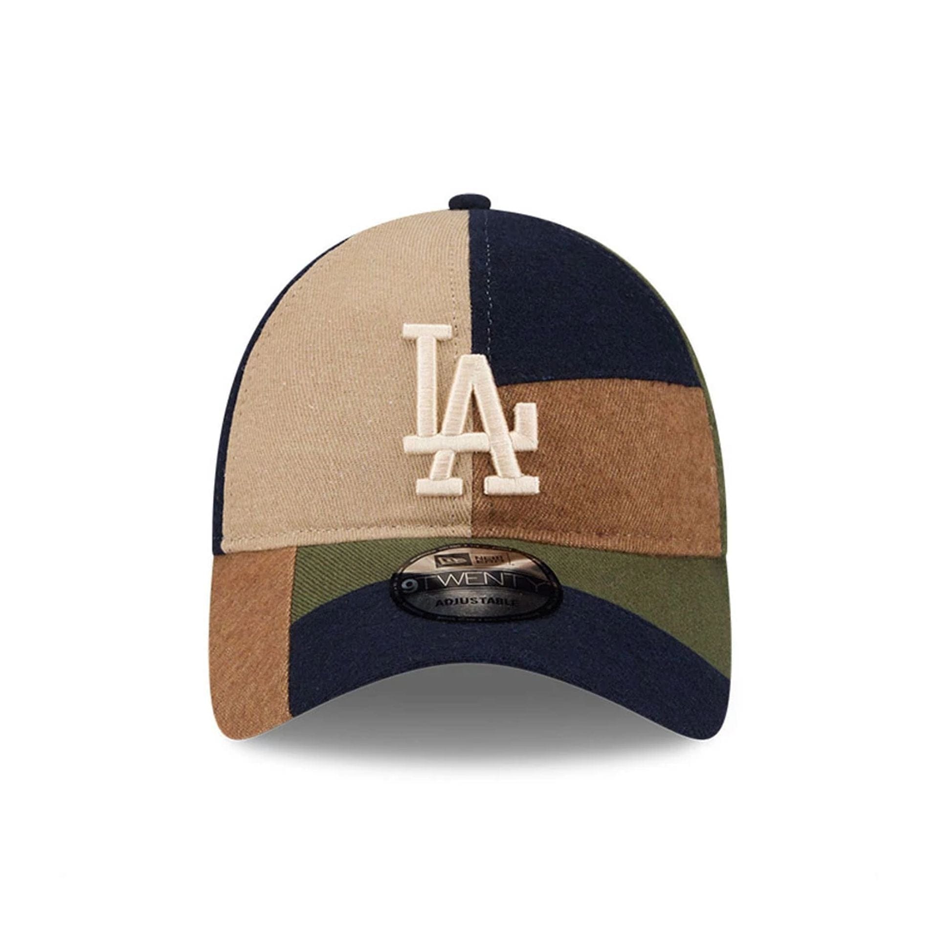 LA Dodgers MLB Patchwork Open Brown 9TWENTY Adjustable Cap